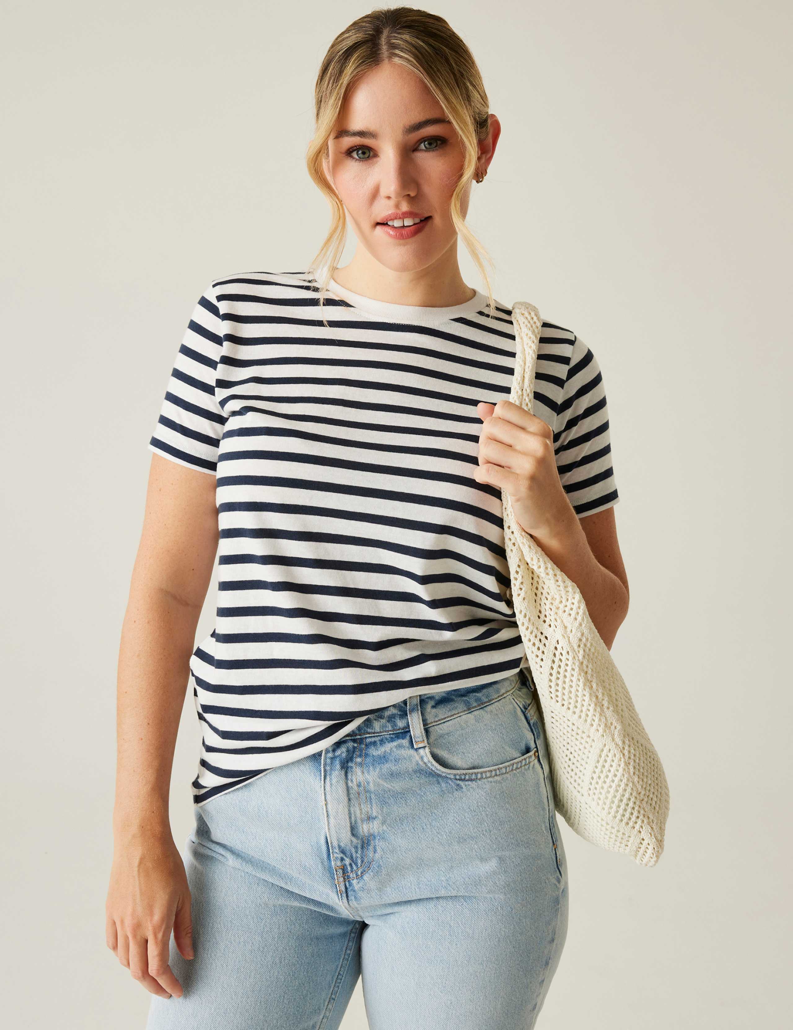 Bayletta Cotton Rich Striped T-Shirt 3 of 6