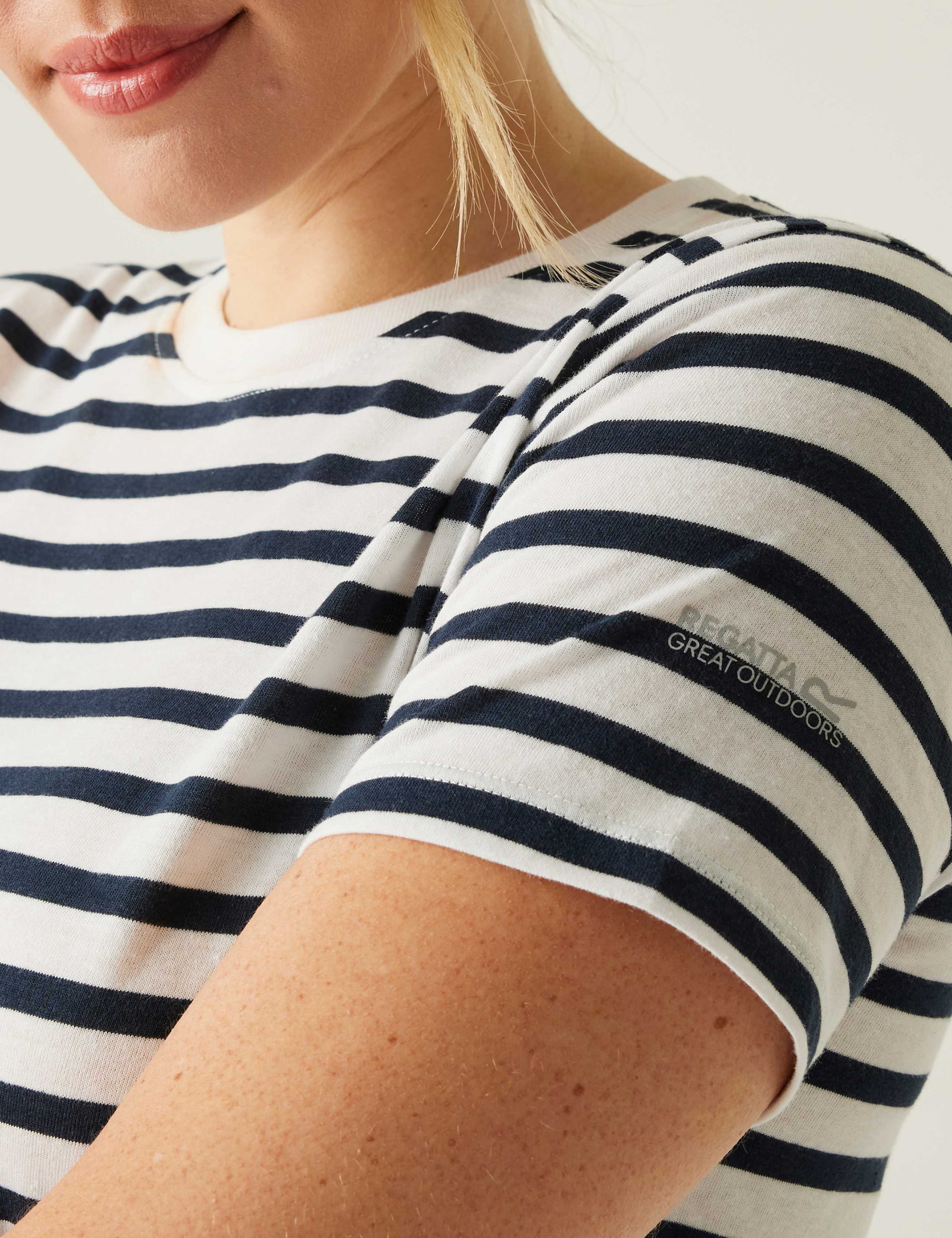 Bayletta Cotton Rich Striped T-Shirt 6 of 6