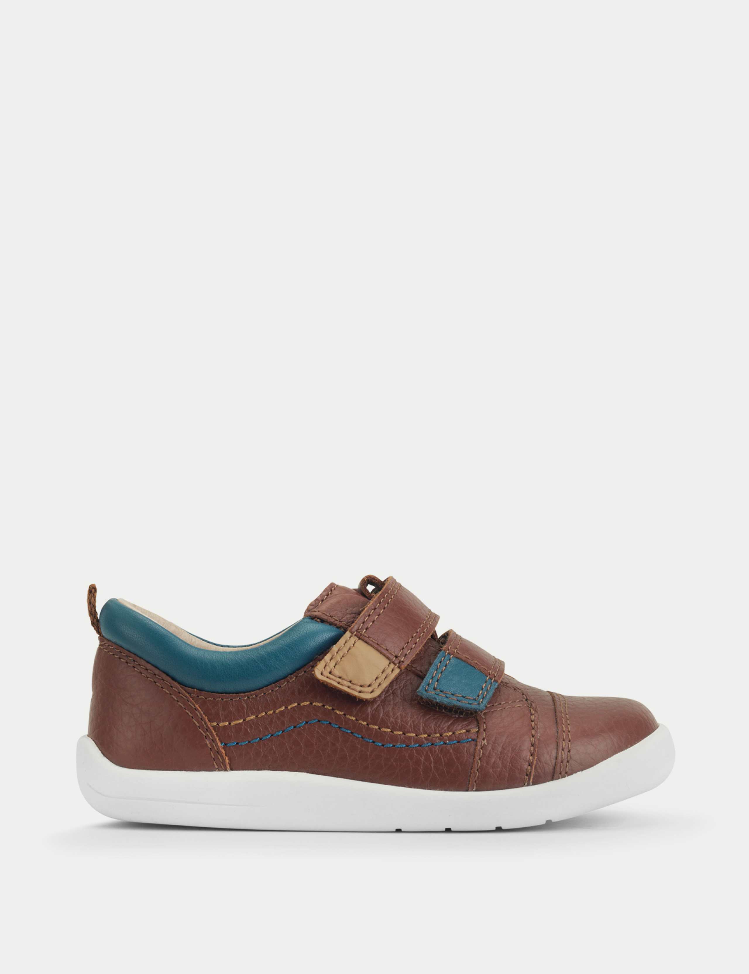 Kids' Leather Riptape Trainers (4 Small - 8 Small) 1 of 6