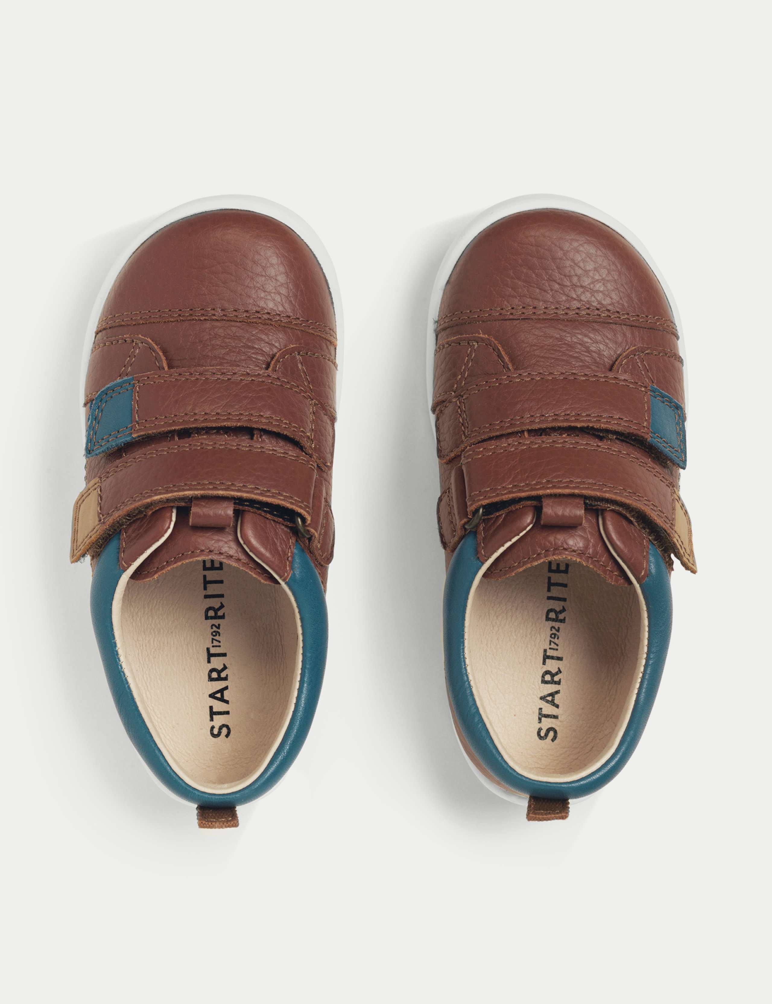 Kids' Leather Riptape Trainers (4 Small - 8 Small) 2 of 6