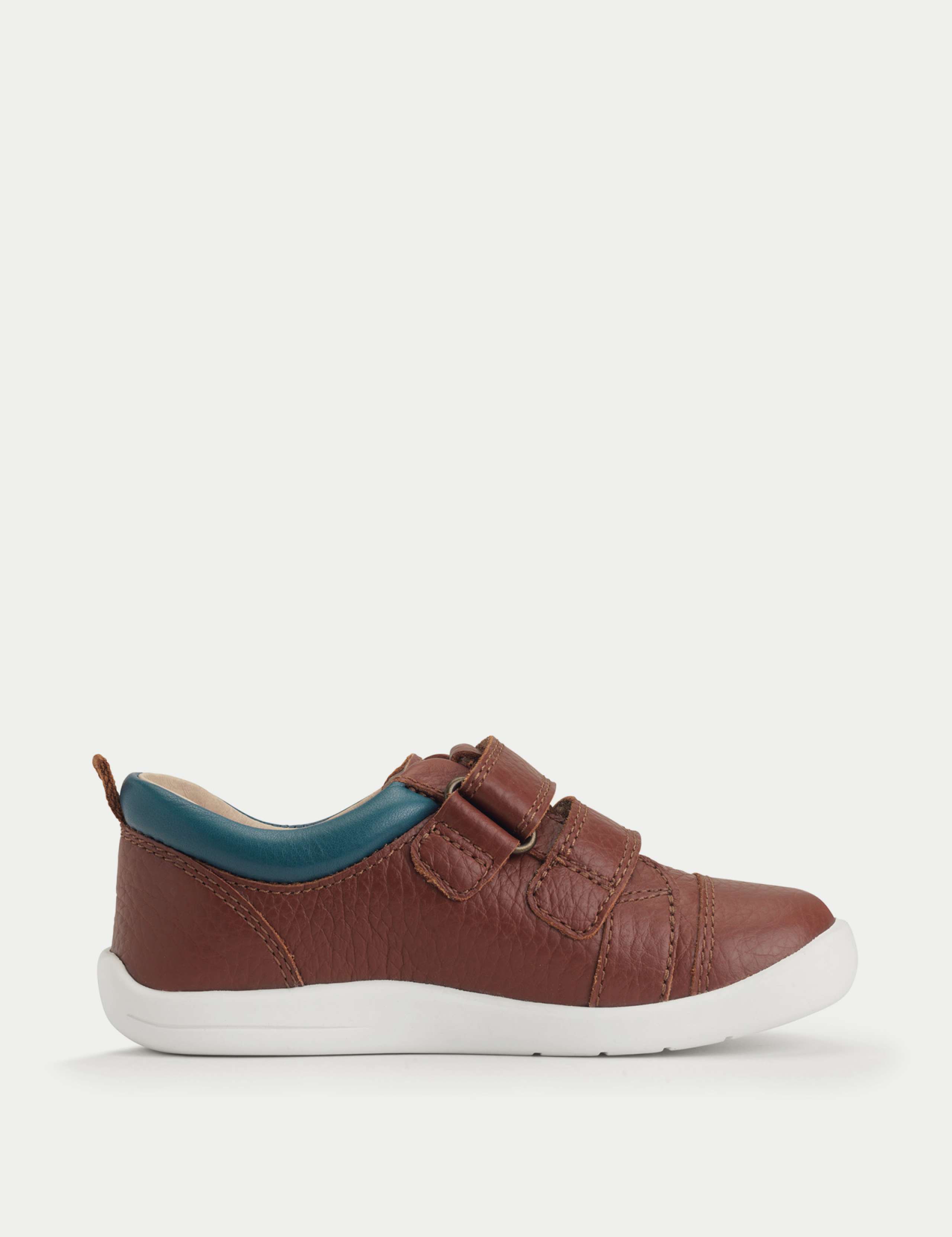 Kids' Leather Riptape Trainers (4 Small - 8 Small) 3 of 6
