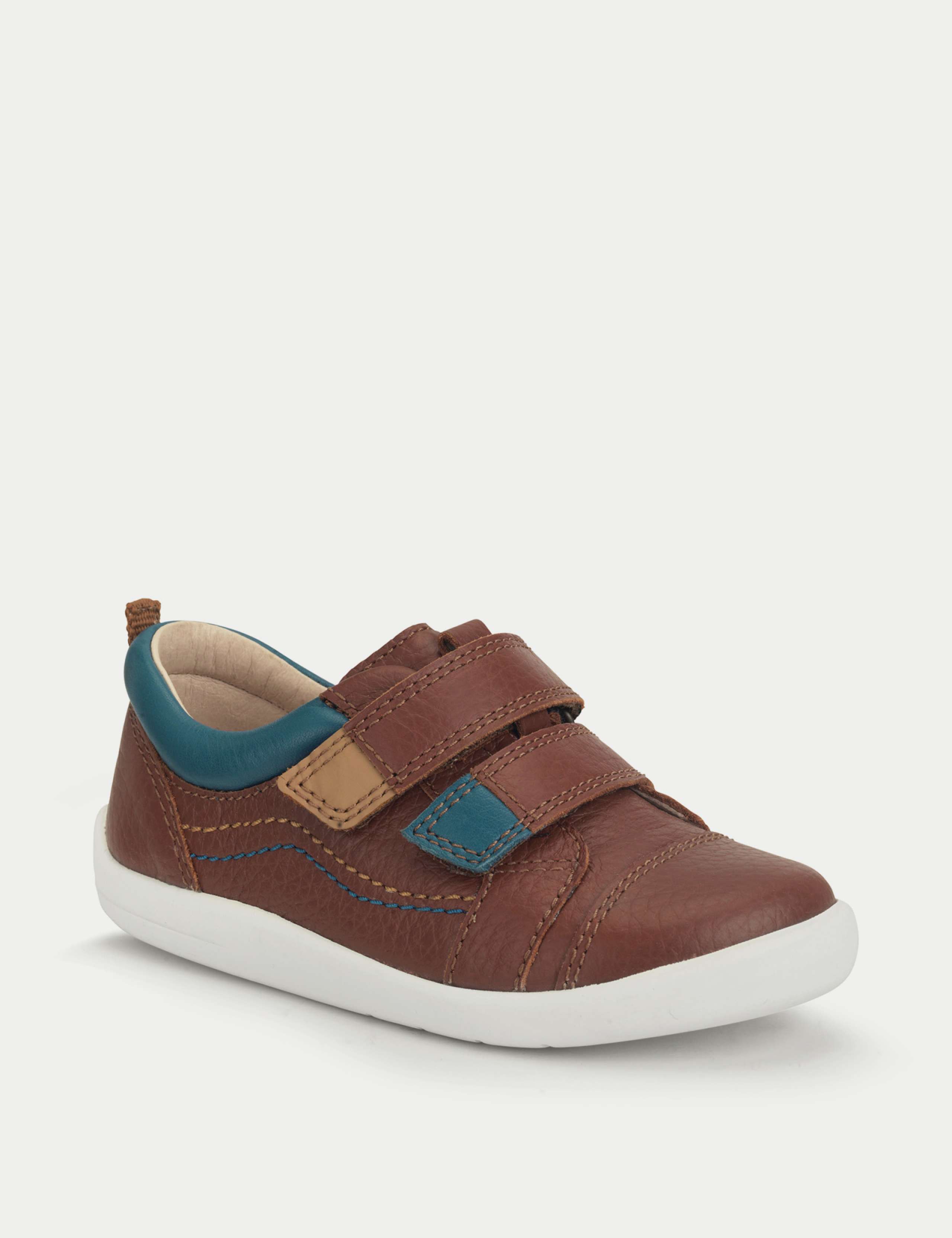 Kids' Leather Riptape Trainers (4 Small - 8 Small) 4 of 6