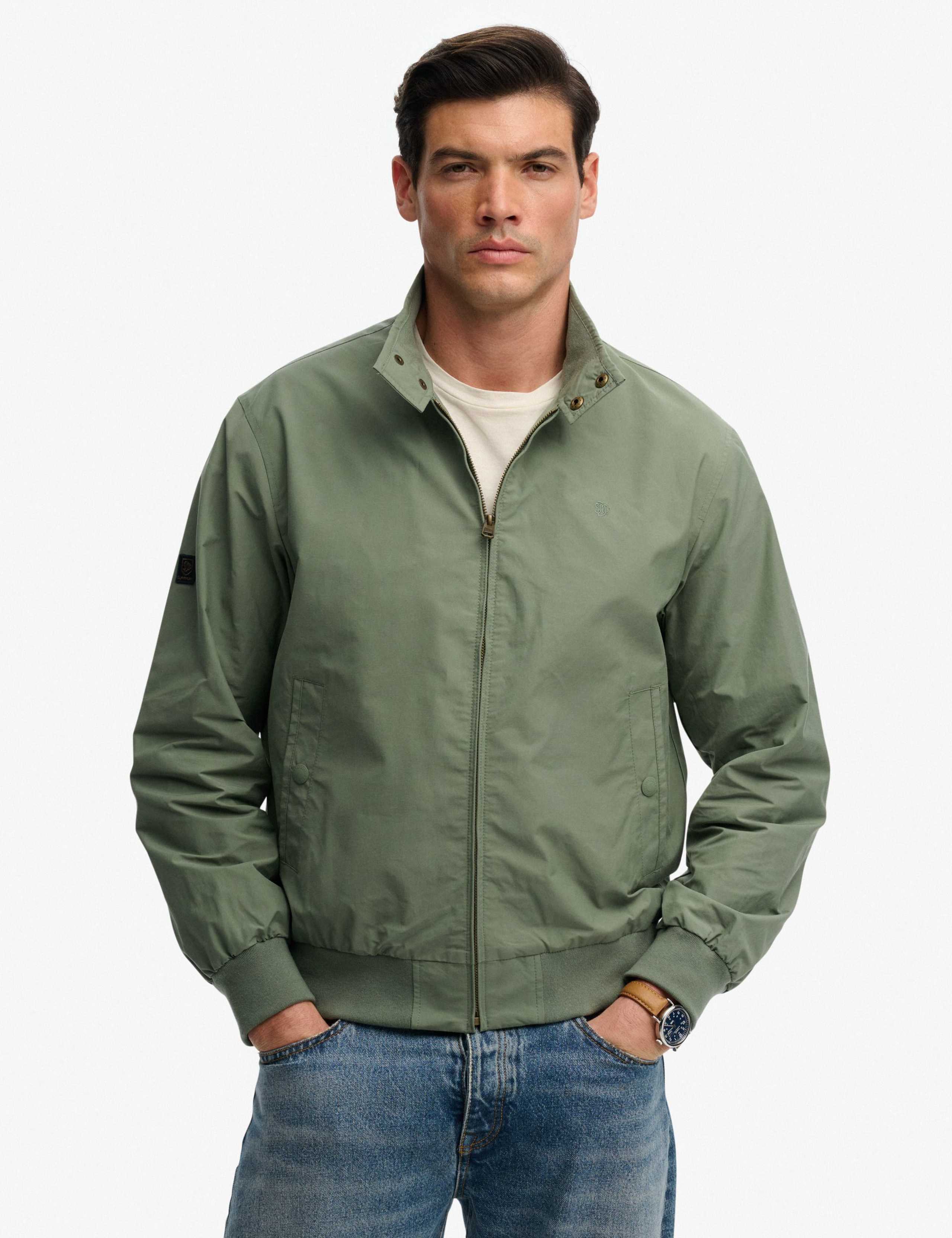 Cotton Blend Harrington Jacket 2 of 6
