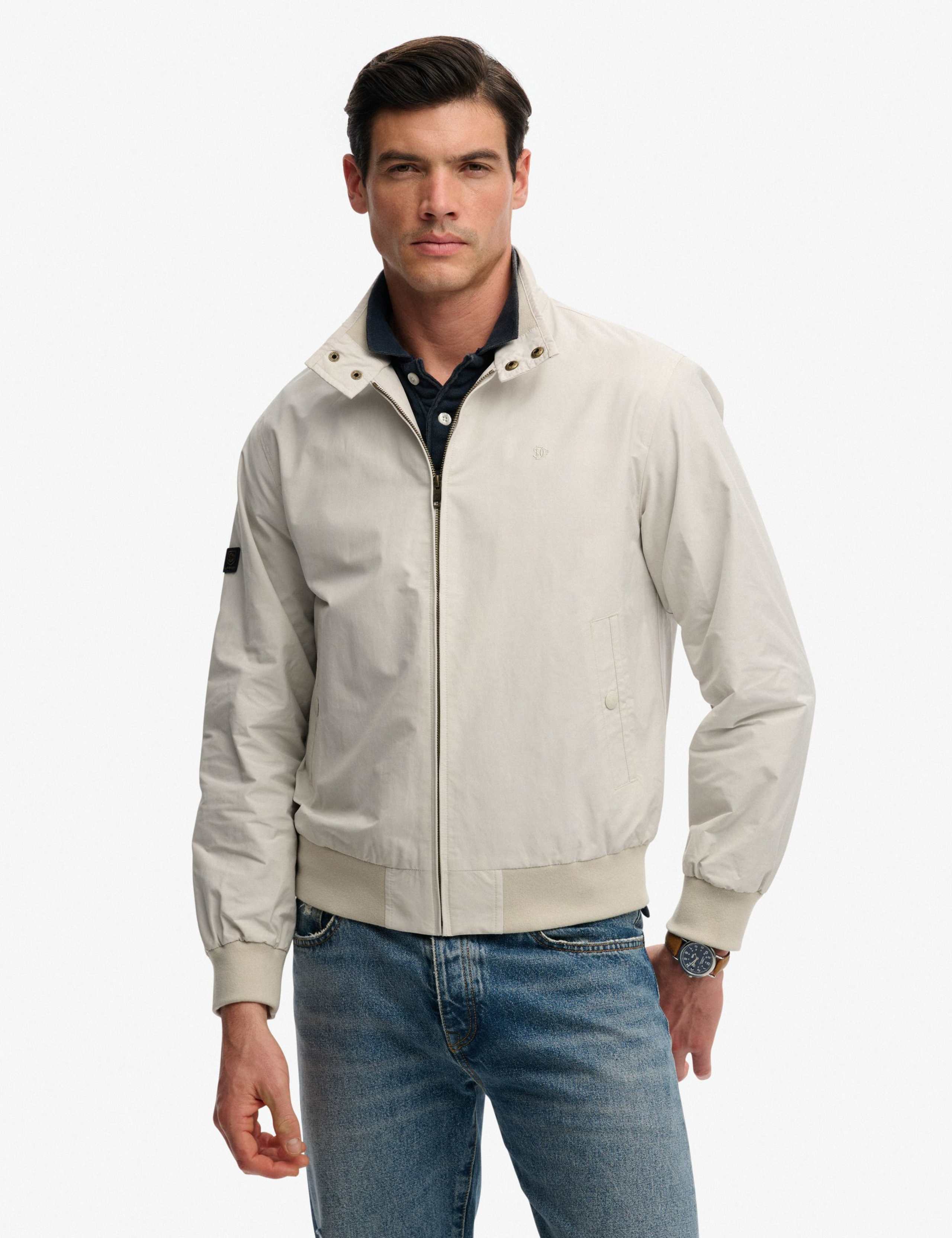 Cotton Blend Harrington Jacket 3 of 6