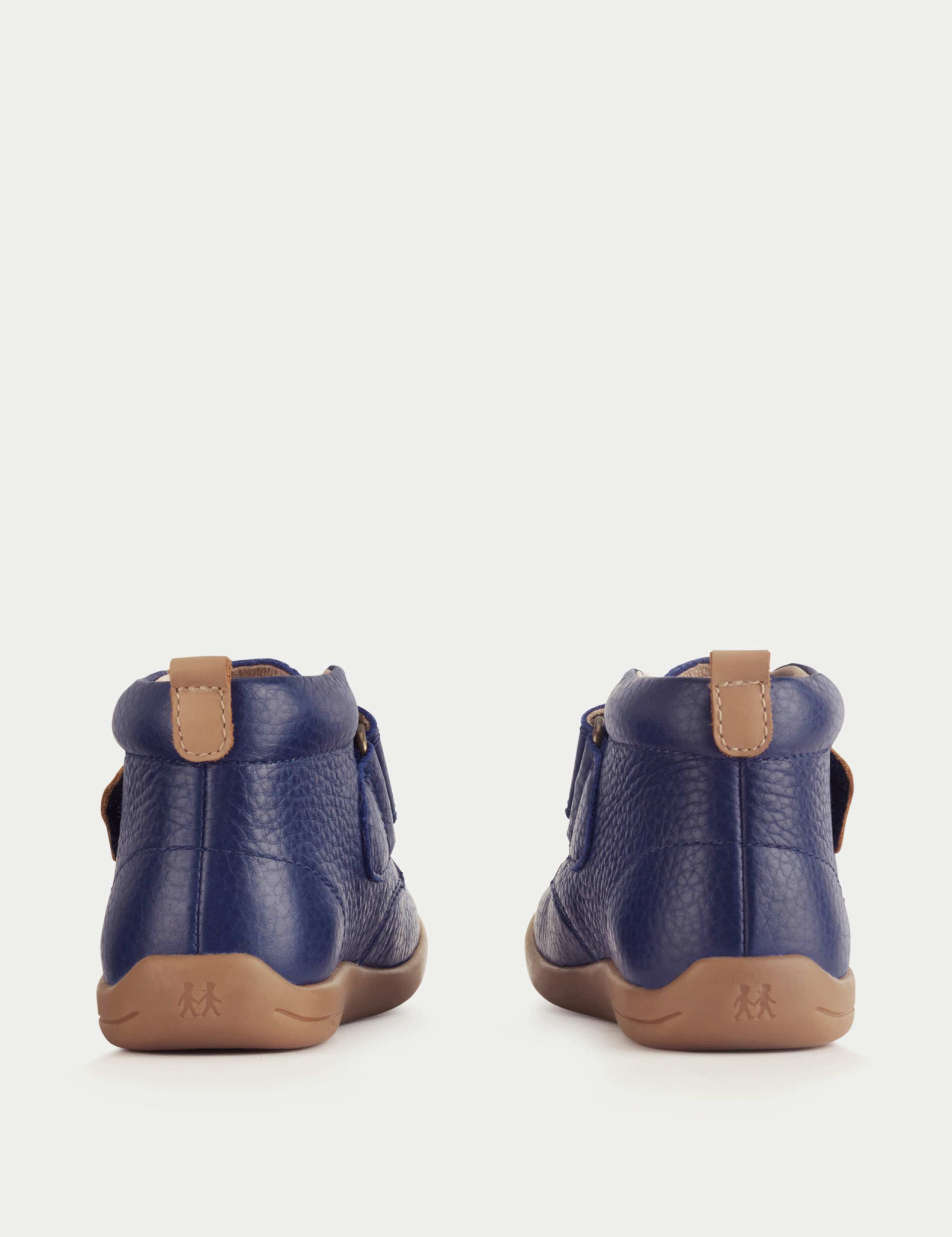 Kids' Leather Riptape Ankle Boots (4 Small - 8 Small) 3 of 6