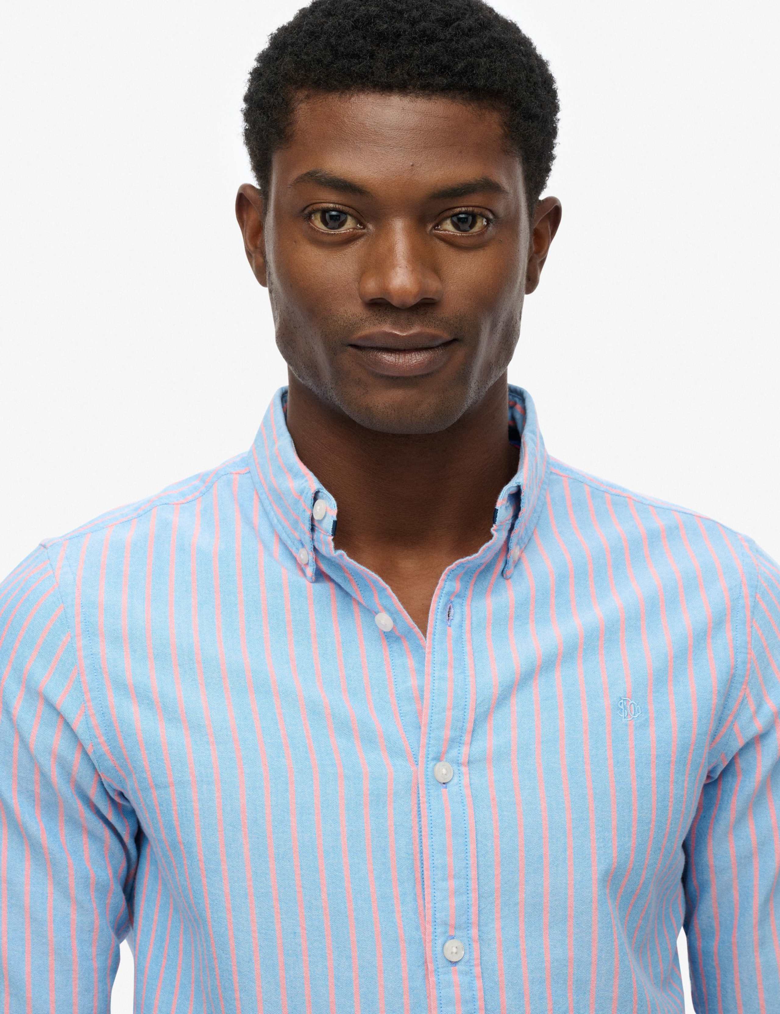 Pure Cotton Striped Oxford Shirt 7 of 7