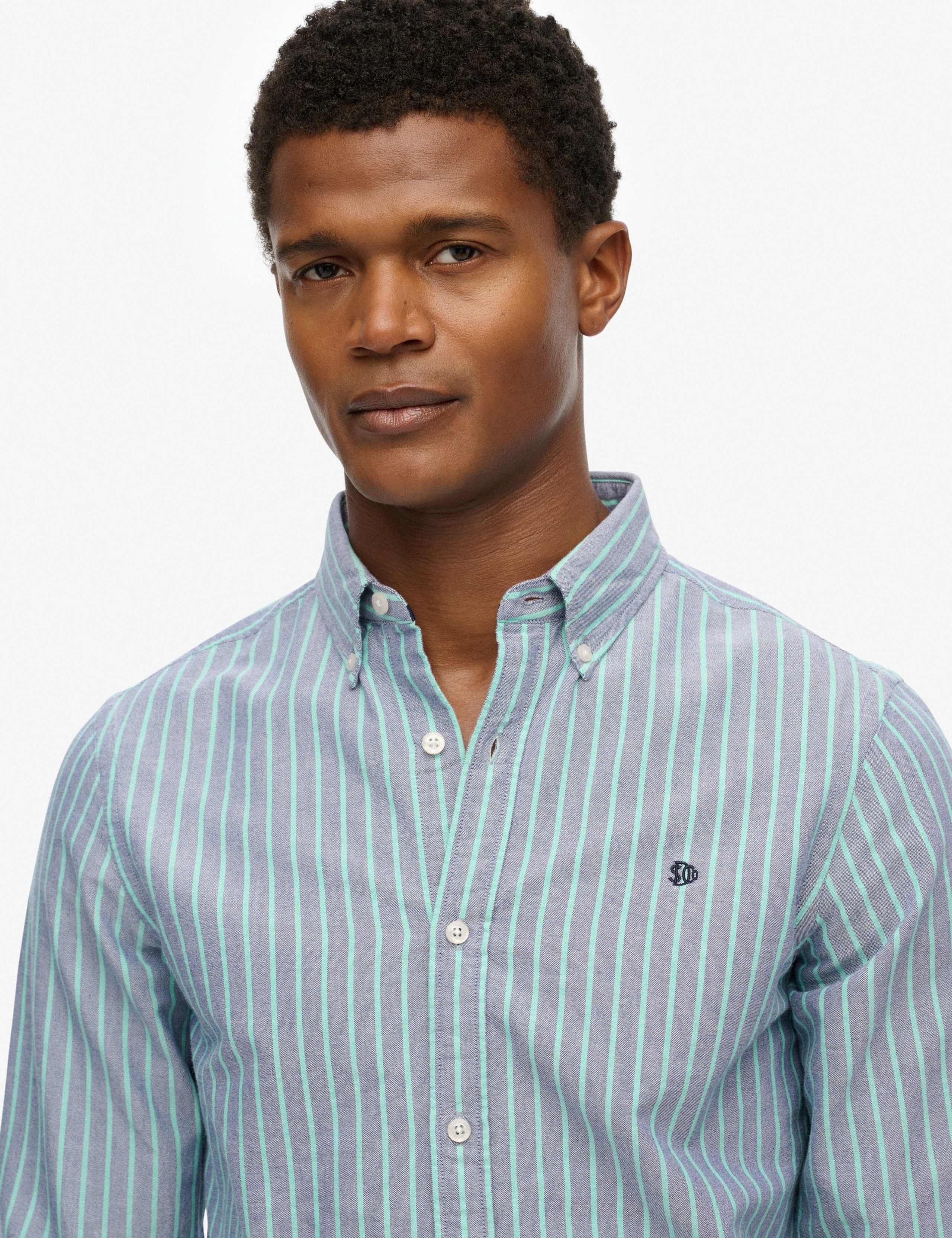Pure Cotton Striped Oxford Shirt 7 of 7