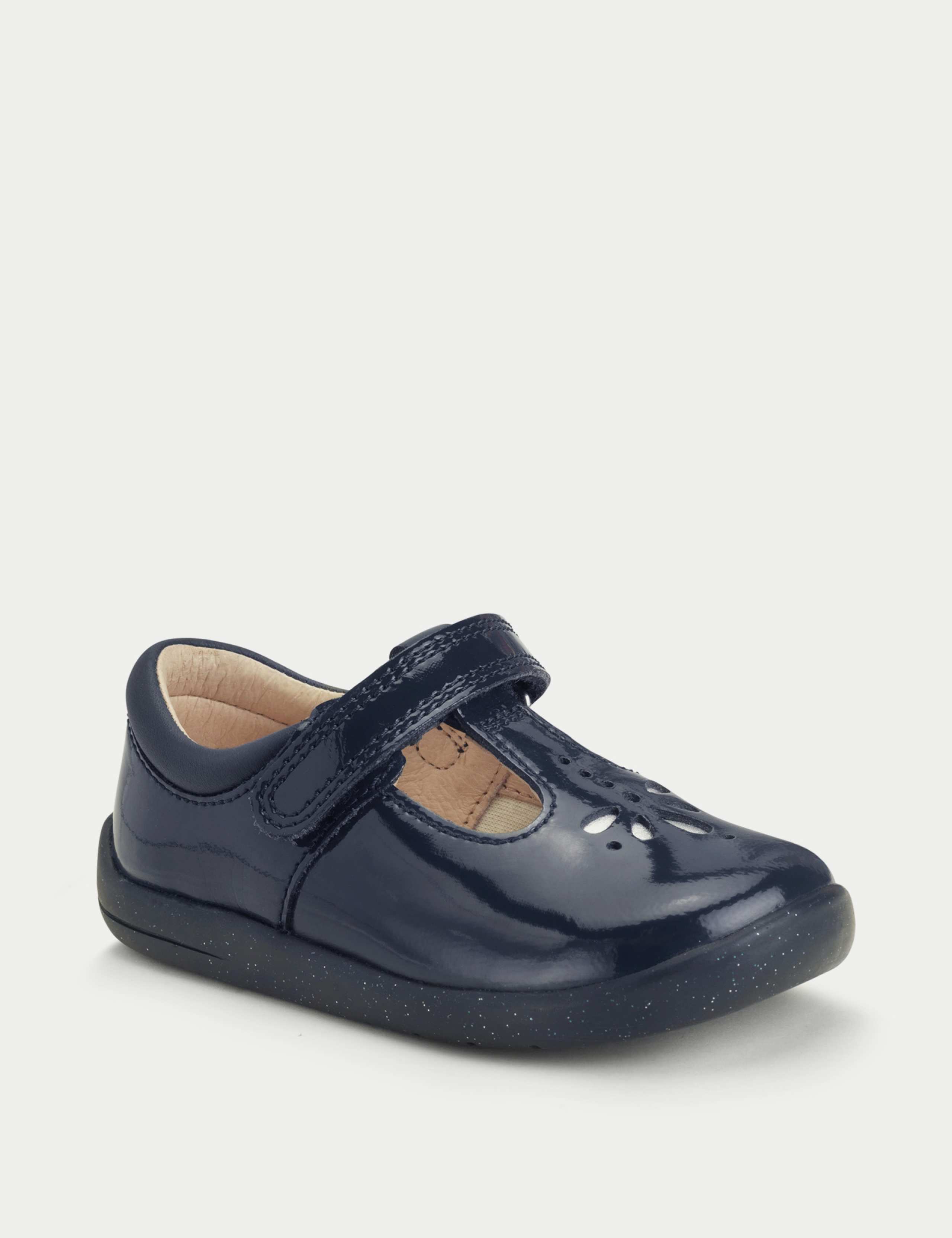 Kids' Patent Riptape T-Bar Shoes (4 Small - 8 Small) 2 of 6