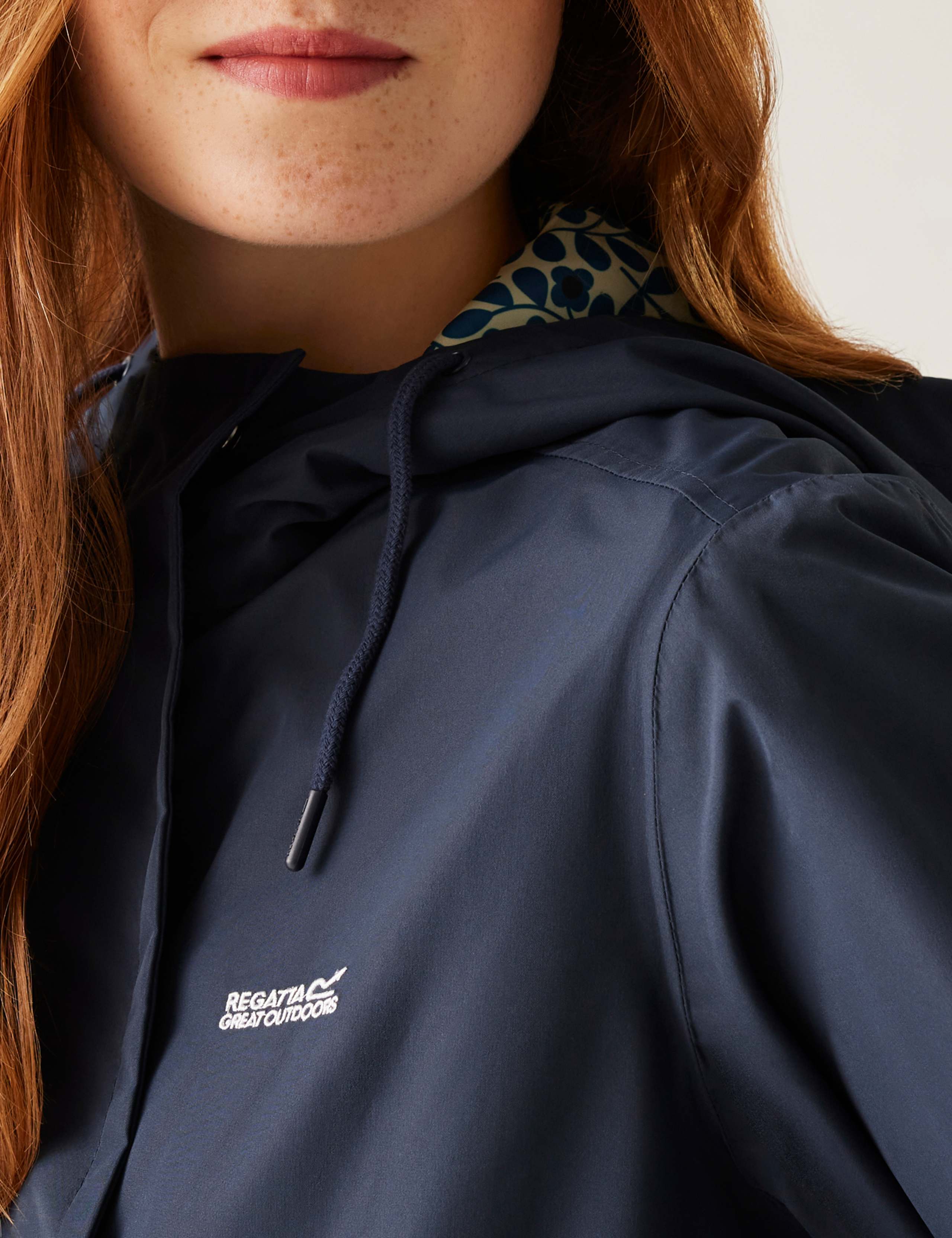 Orla Kiely II Waterproof Hooded Longline Mac 9 of 10