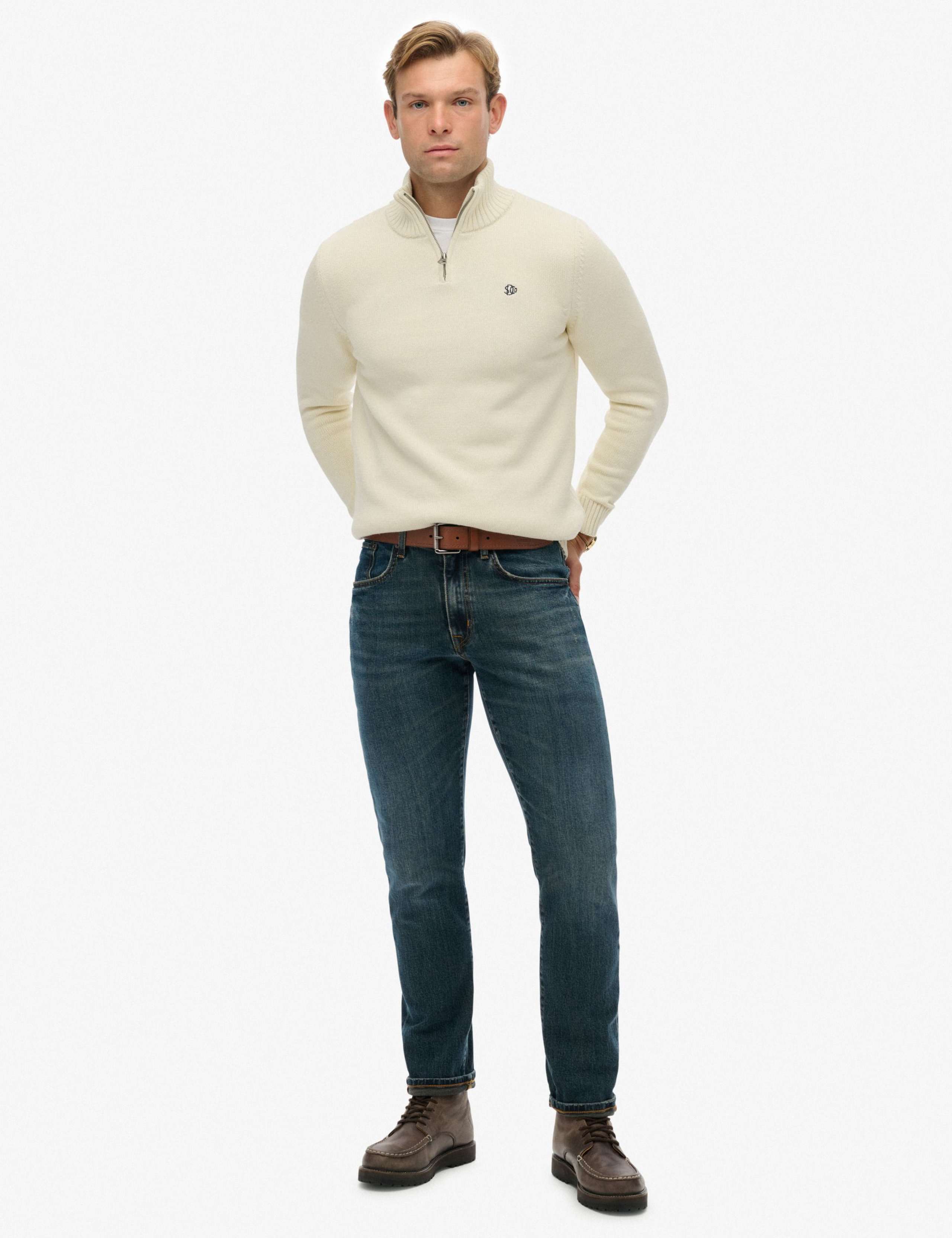 Pure Cotton Half Zip Jumper 4 of 6