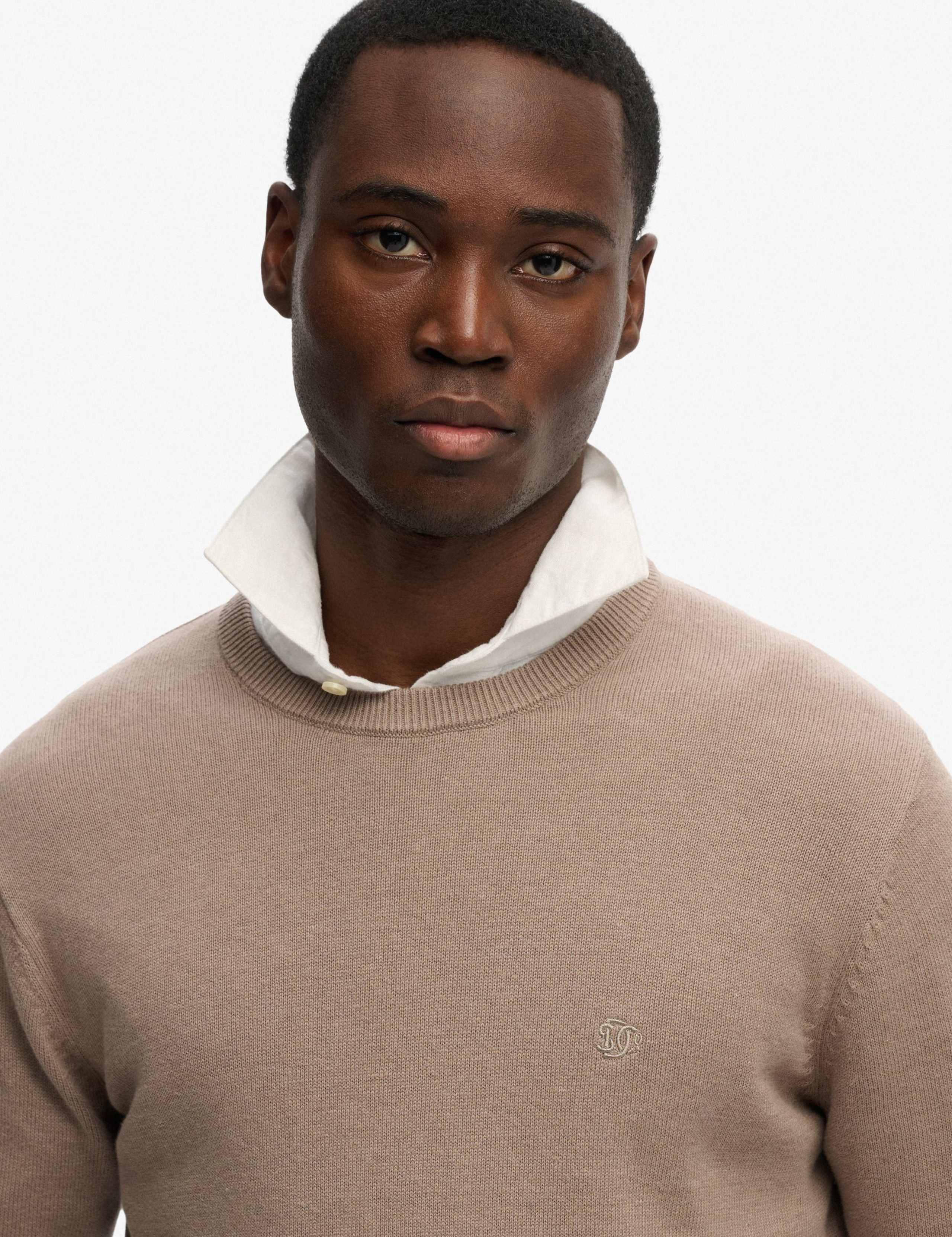 Pure Cotton Crew Neck Jumper 5 of 5