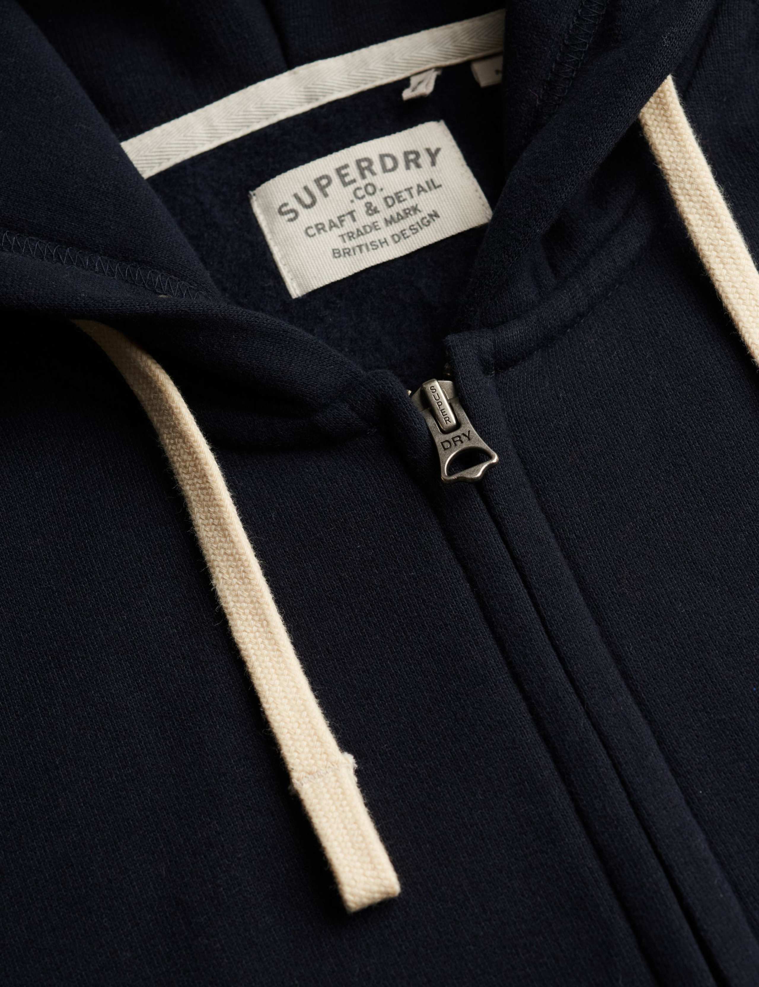 Cotton Rich Logo Embroidery Zip Up Hoodie 7 of 7