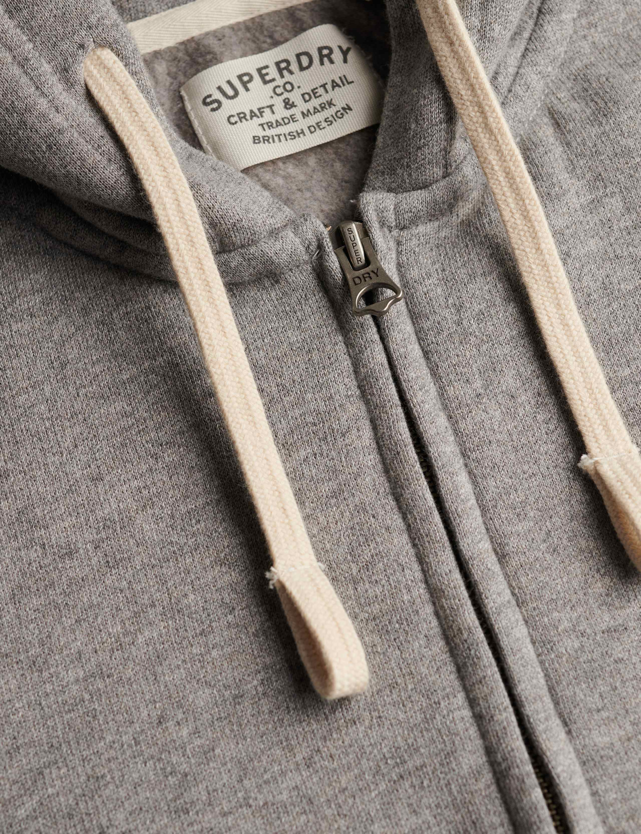 Cotton Rich Logo Embroidery Zip Up Hoodie 4 of 4