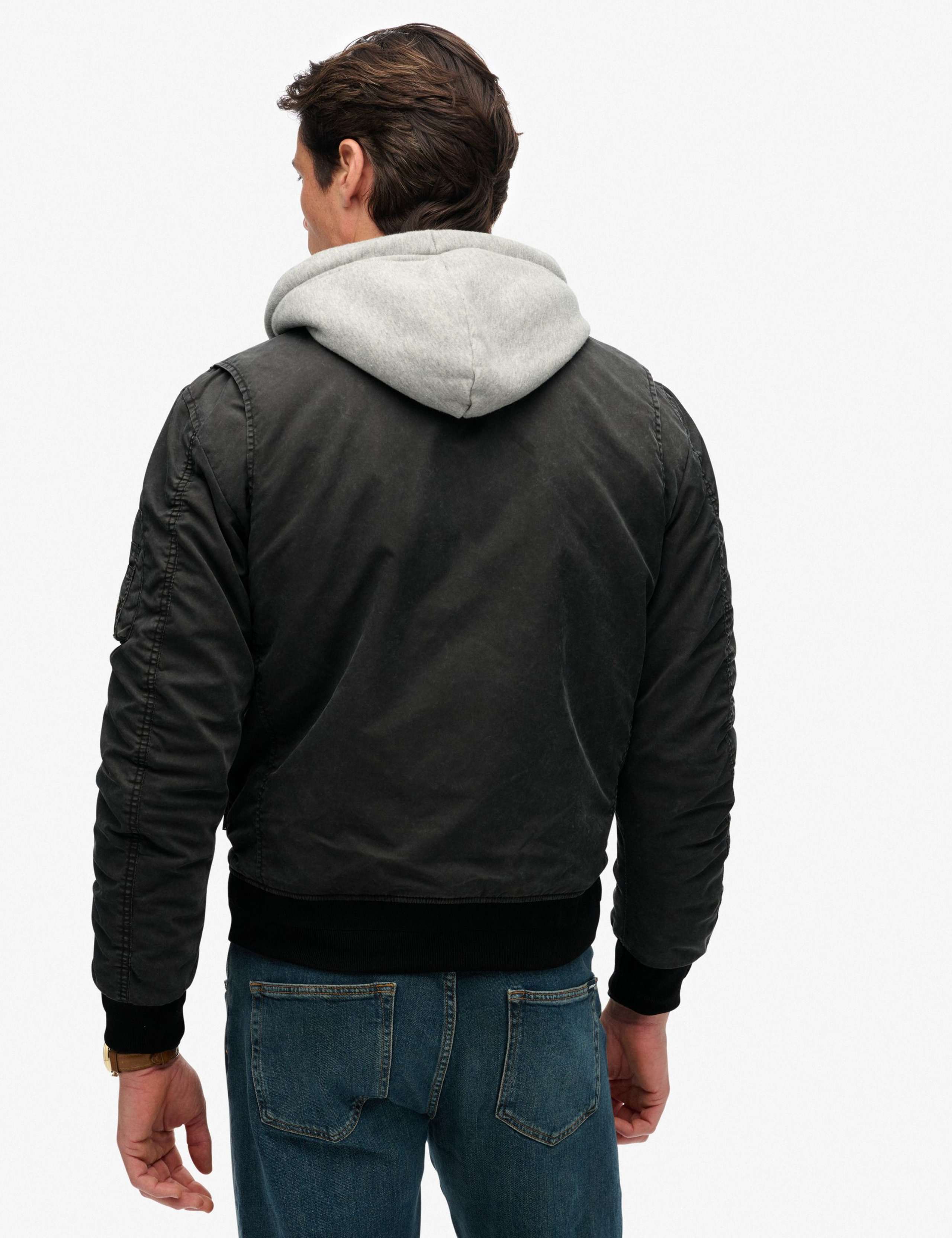 Military MA1 Hooded Bomber Jacket 4 of 8