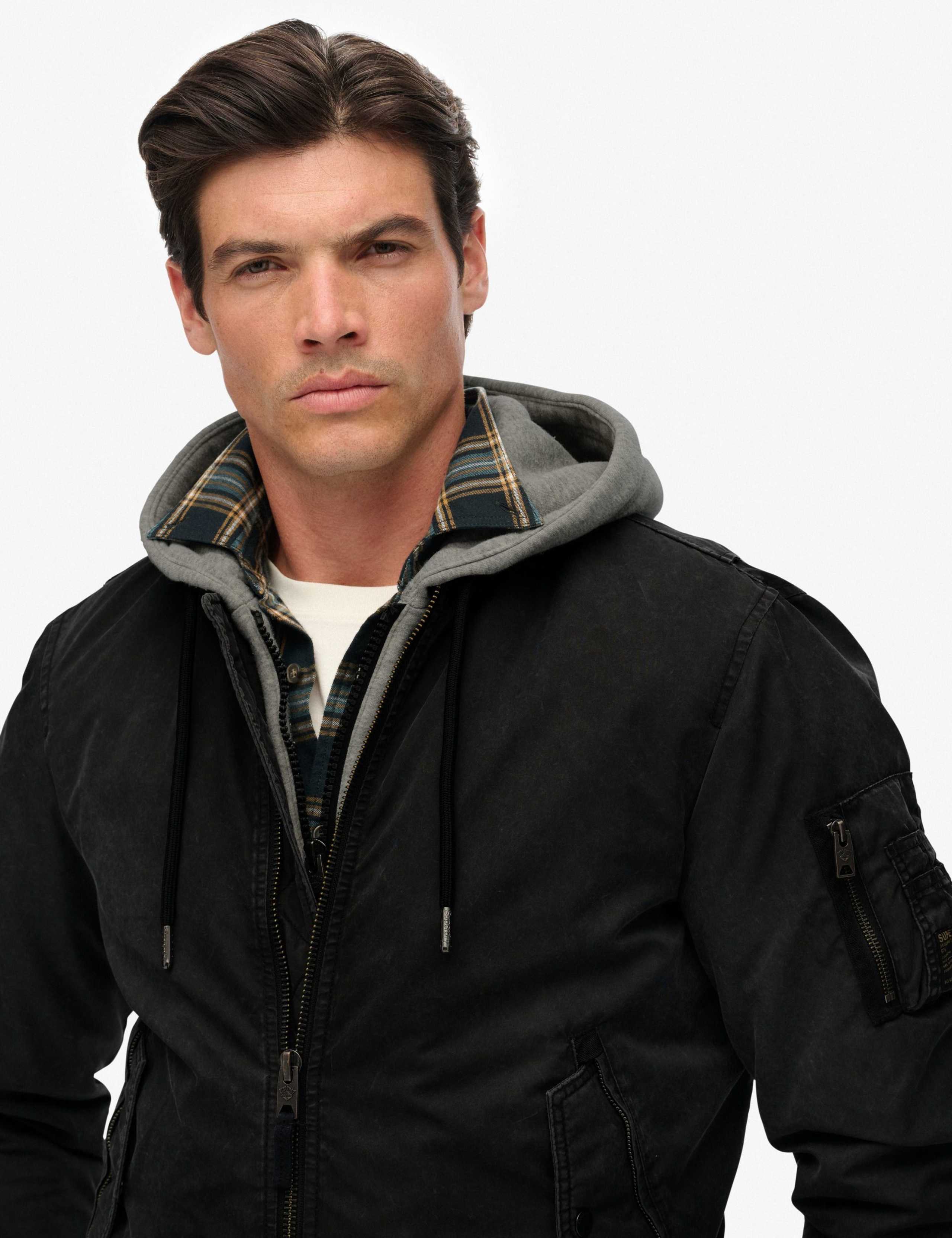 Military MA1 Hooded Bomber Jacket 8 of 8