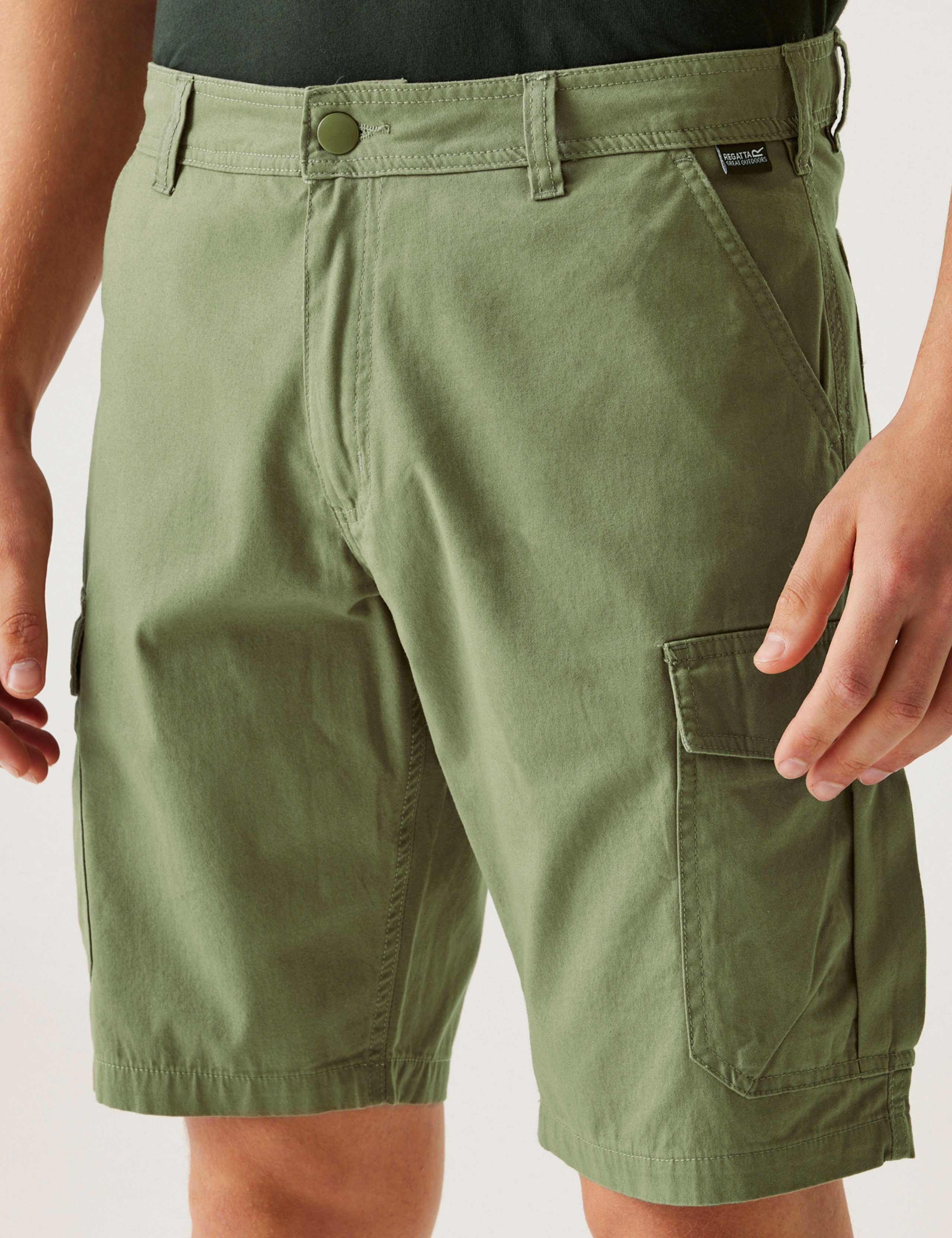Ruwan Pure Cotton Cargo Shorts 3 of 7