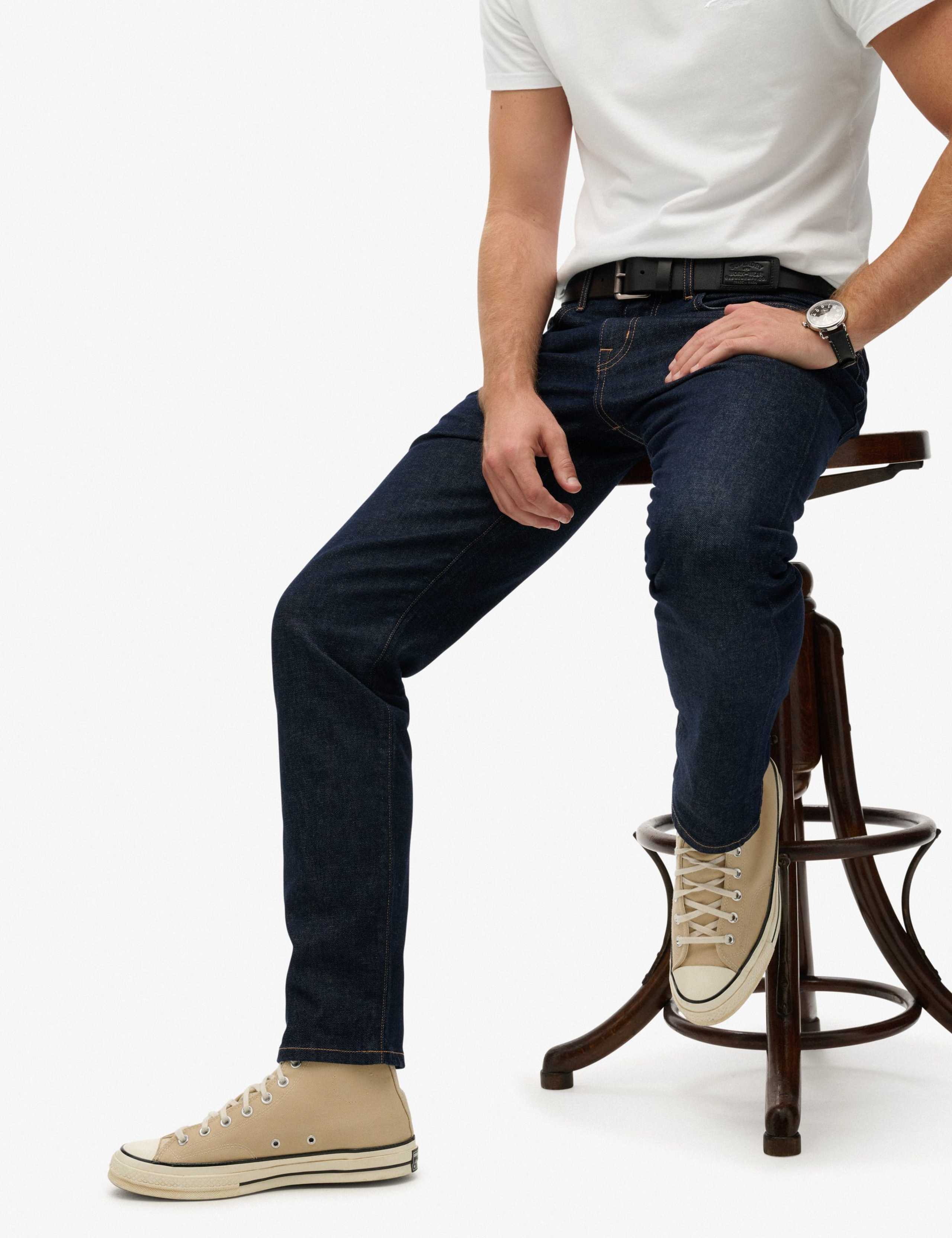 Slim Straight Fit 5 Pocket Jeans 3 of 8