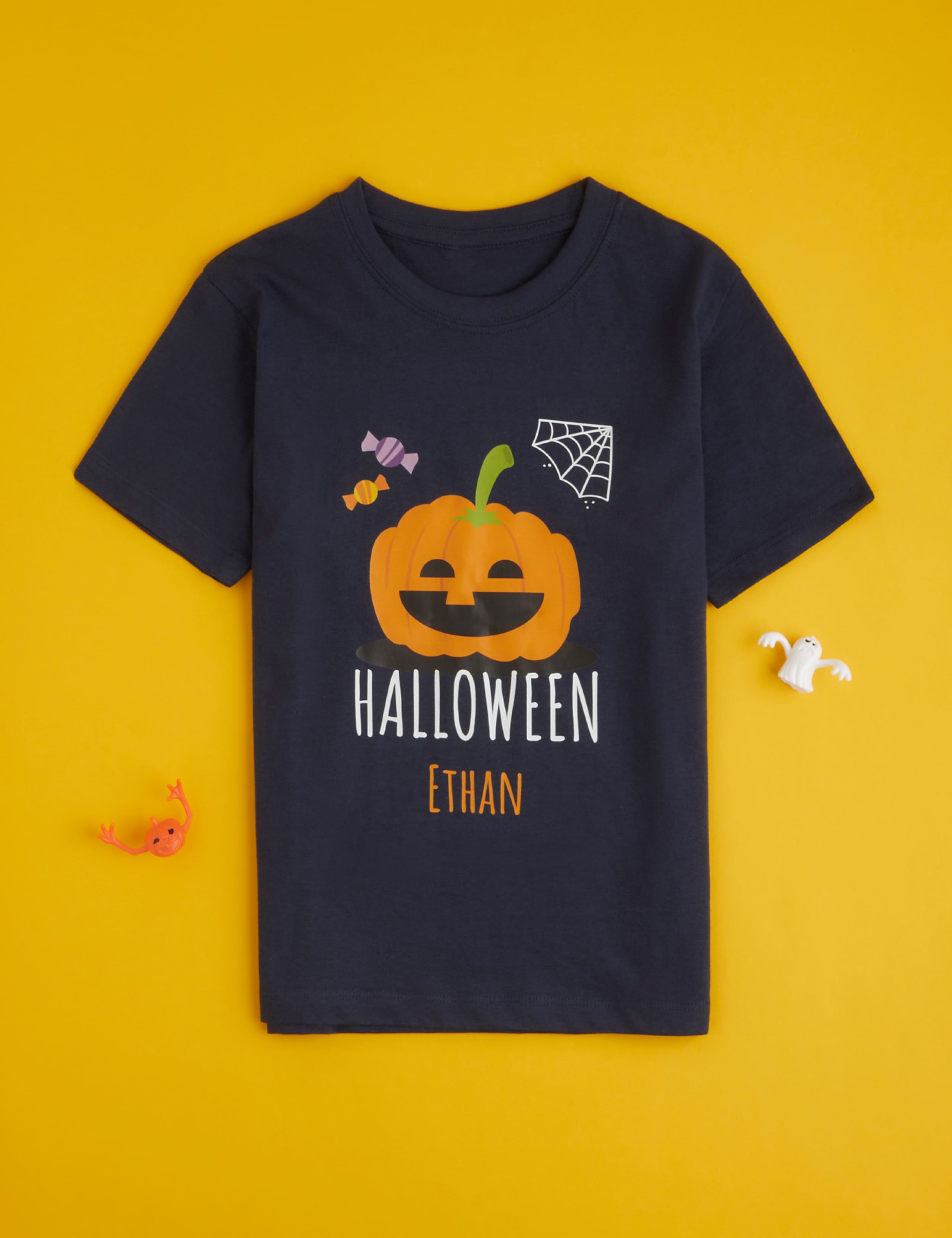 Personalised Kids Pumpkin Pyjamas 2 of 9