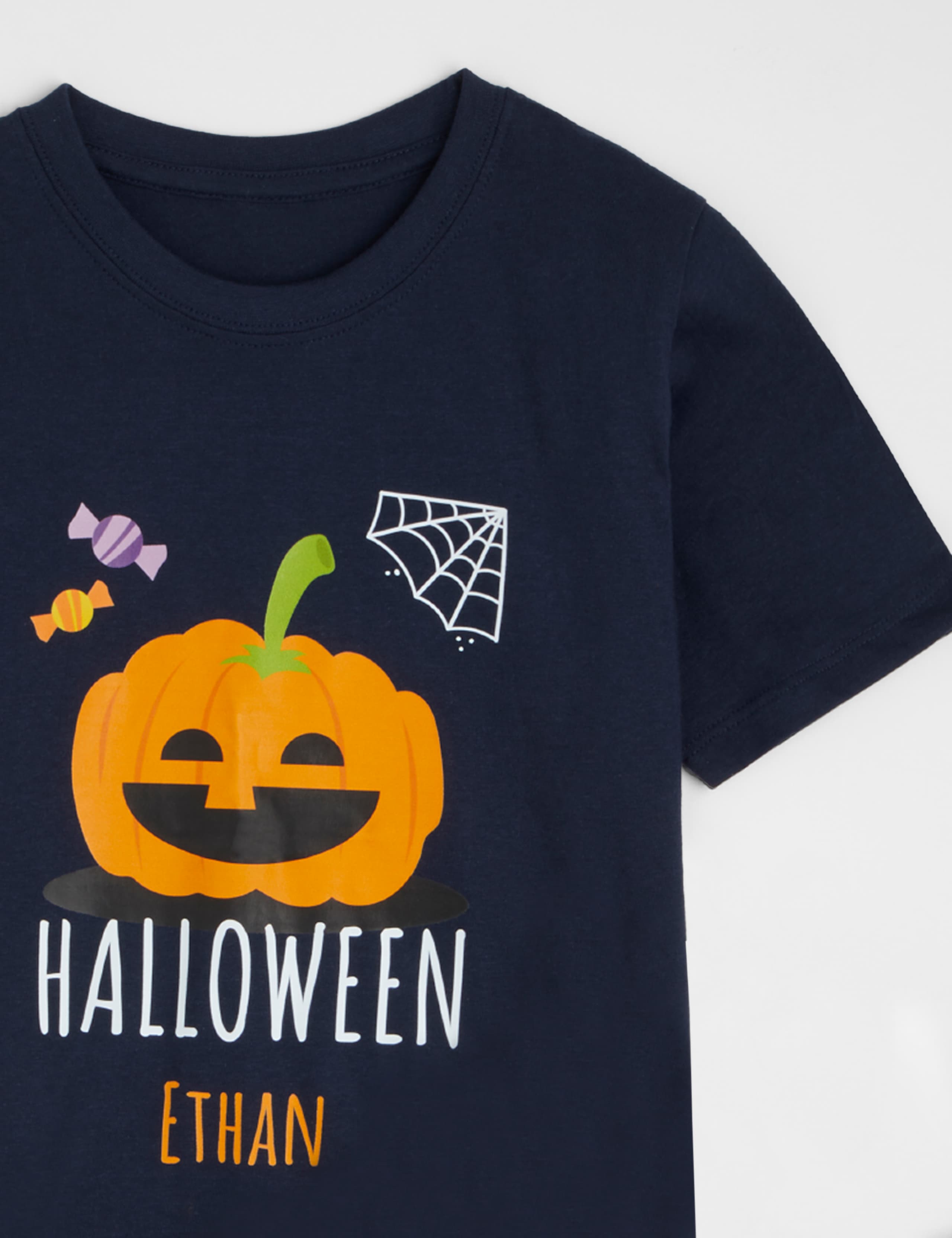 Personalised Kids Pumpkin Pyjamas 3 of 9