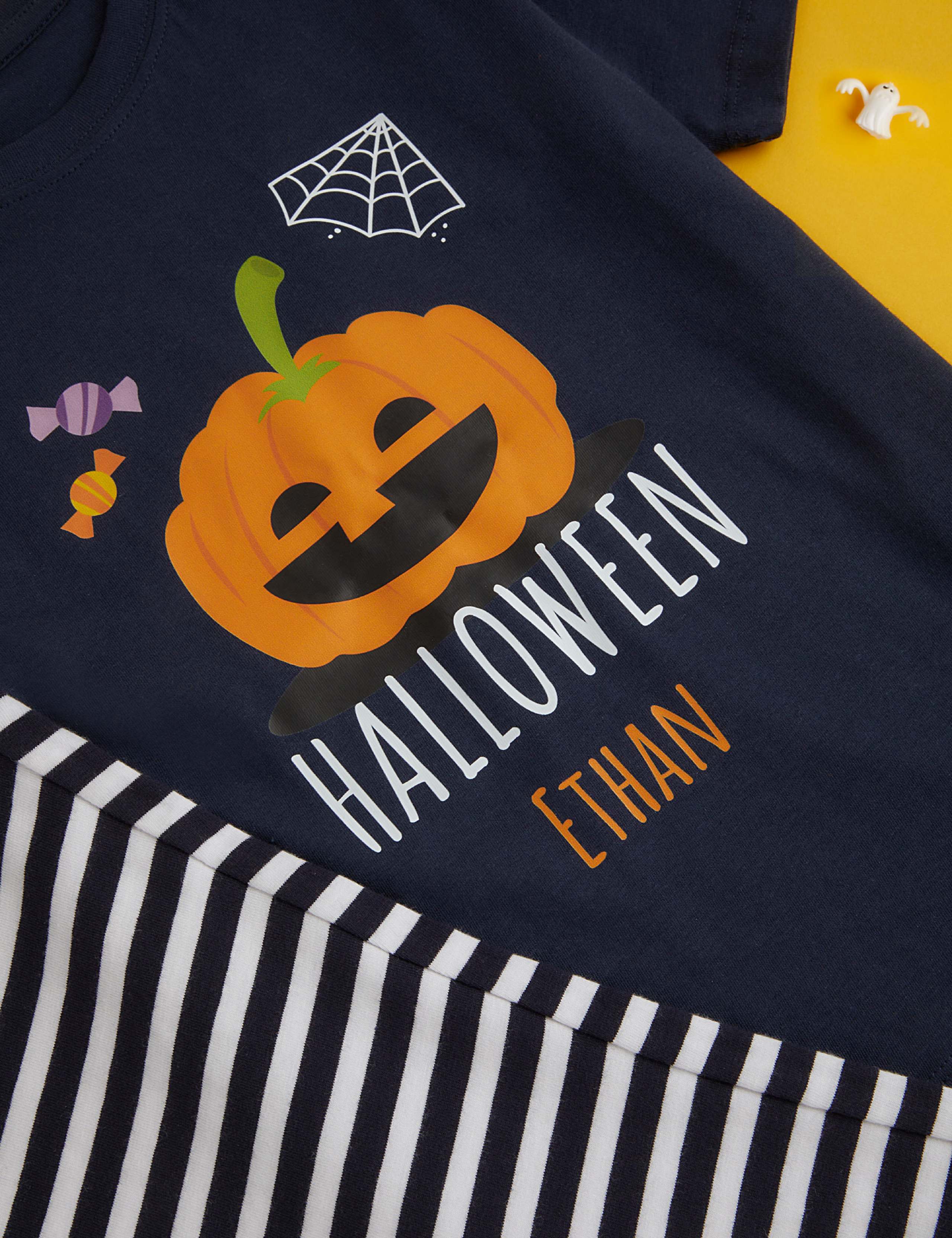 Personalised Kids Pumpkin Pyjamas 5 of 9