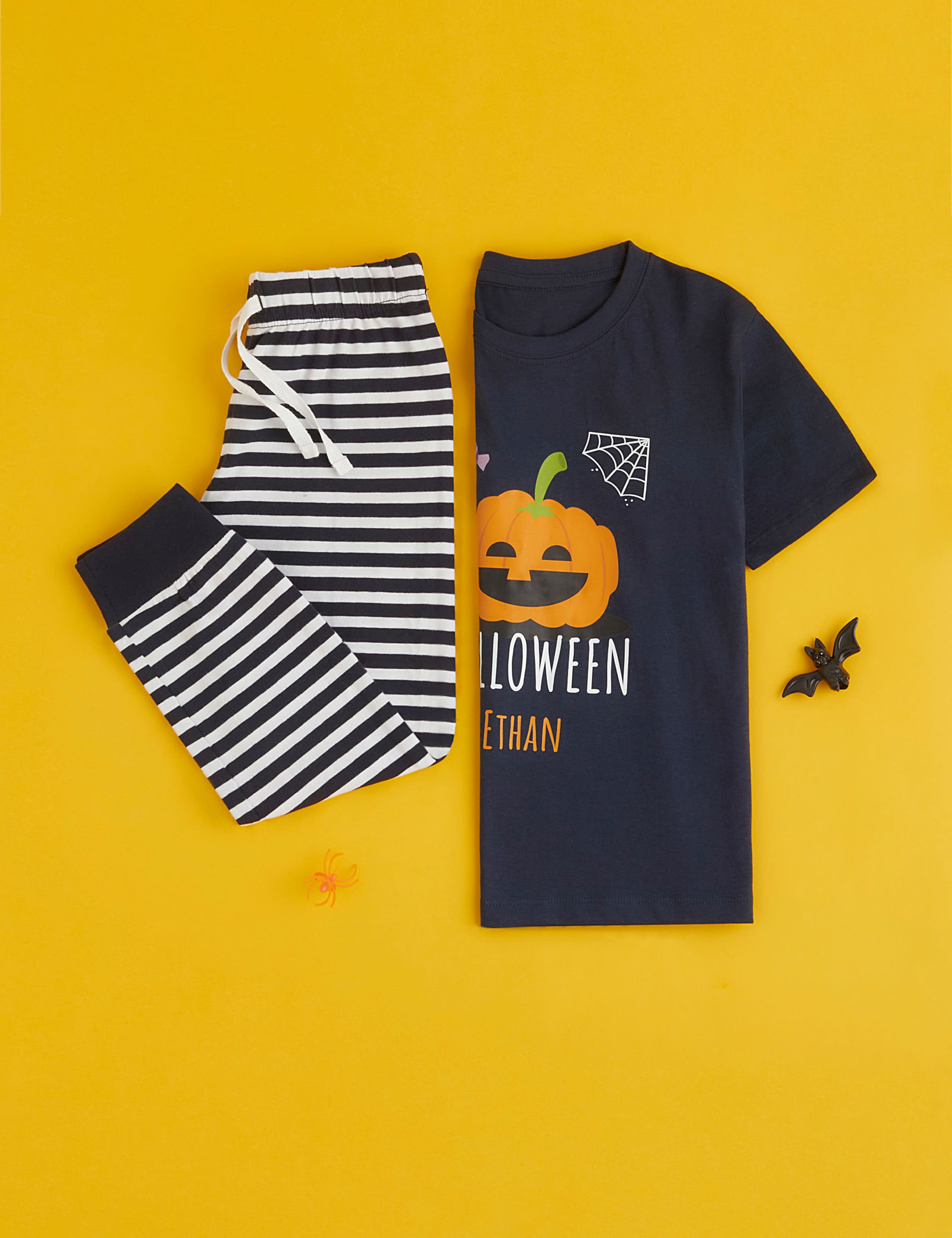 Personalised Kids Pumpkin Pyjamas 6 of 9