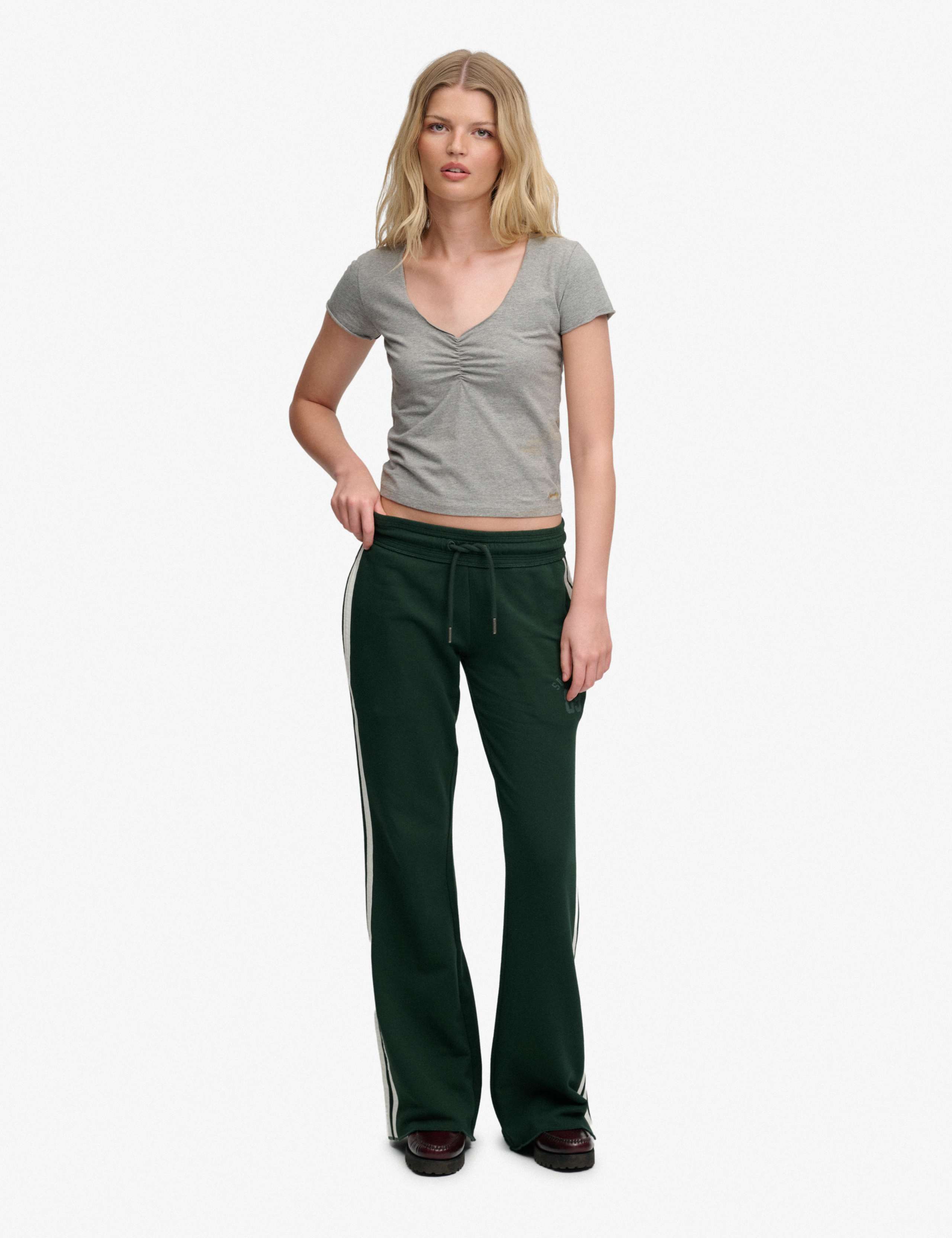 Cotton Rich V-Neck Slim Fit Top 4 of 7