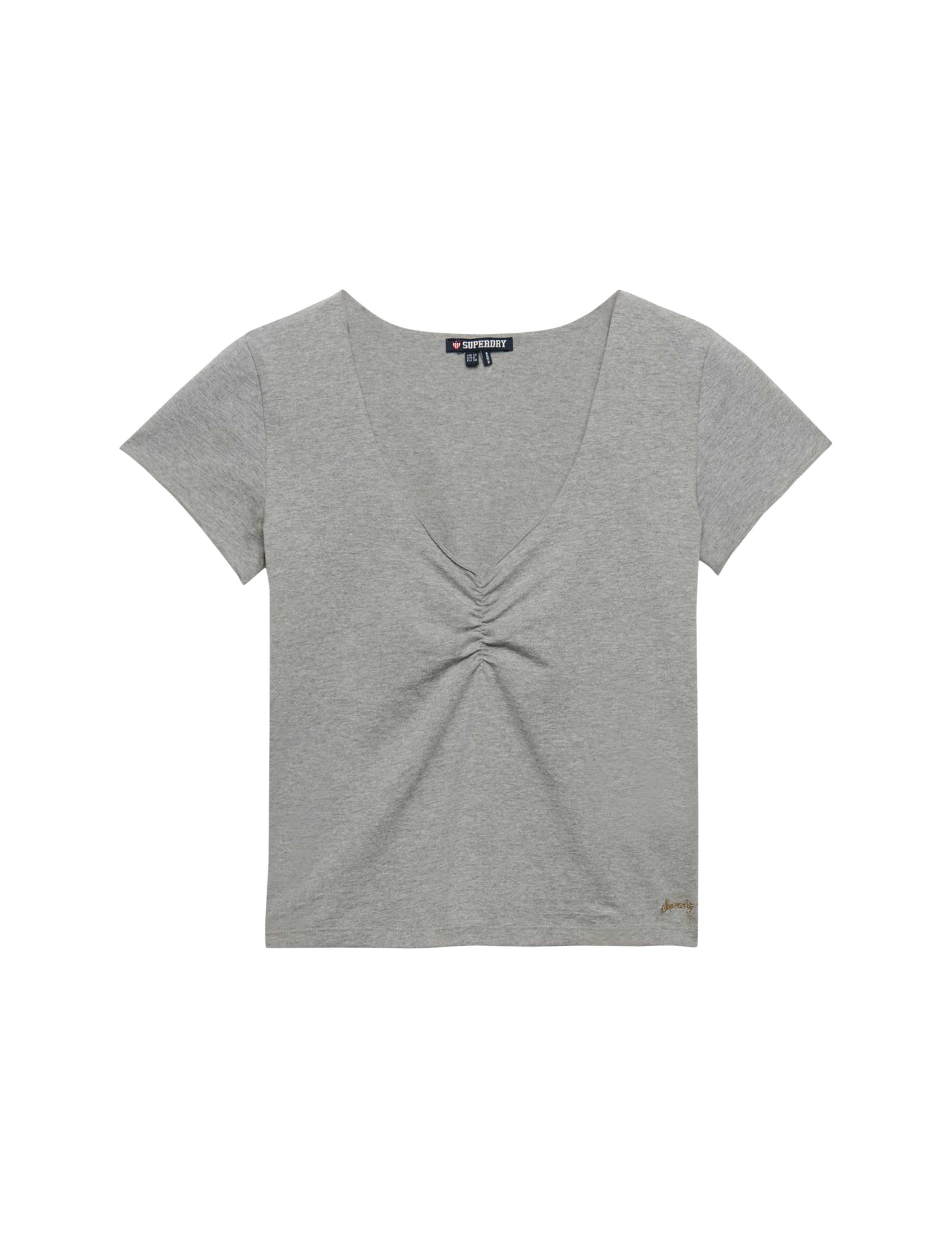 Cotton Rich V-Neck Slim Fit Top 7 of 7