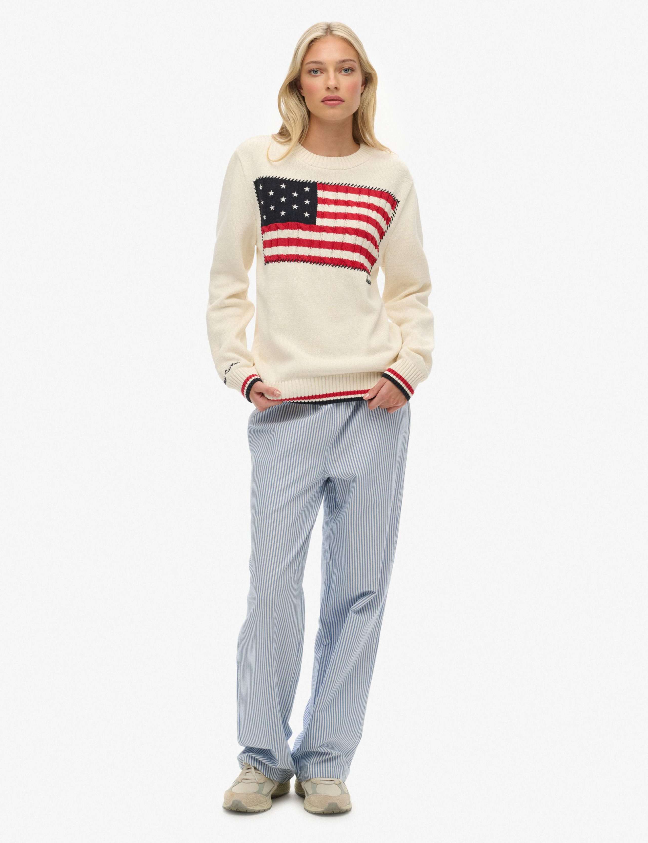 Cotton Rich Americana Flag Relaxed Jumper 5 of 6