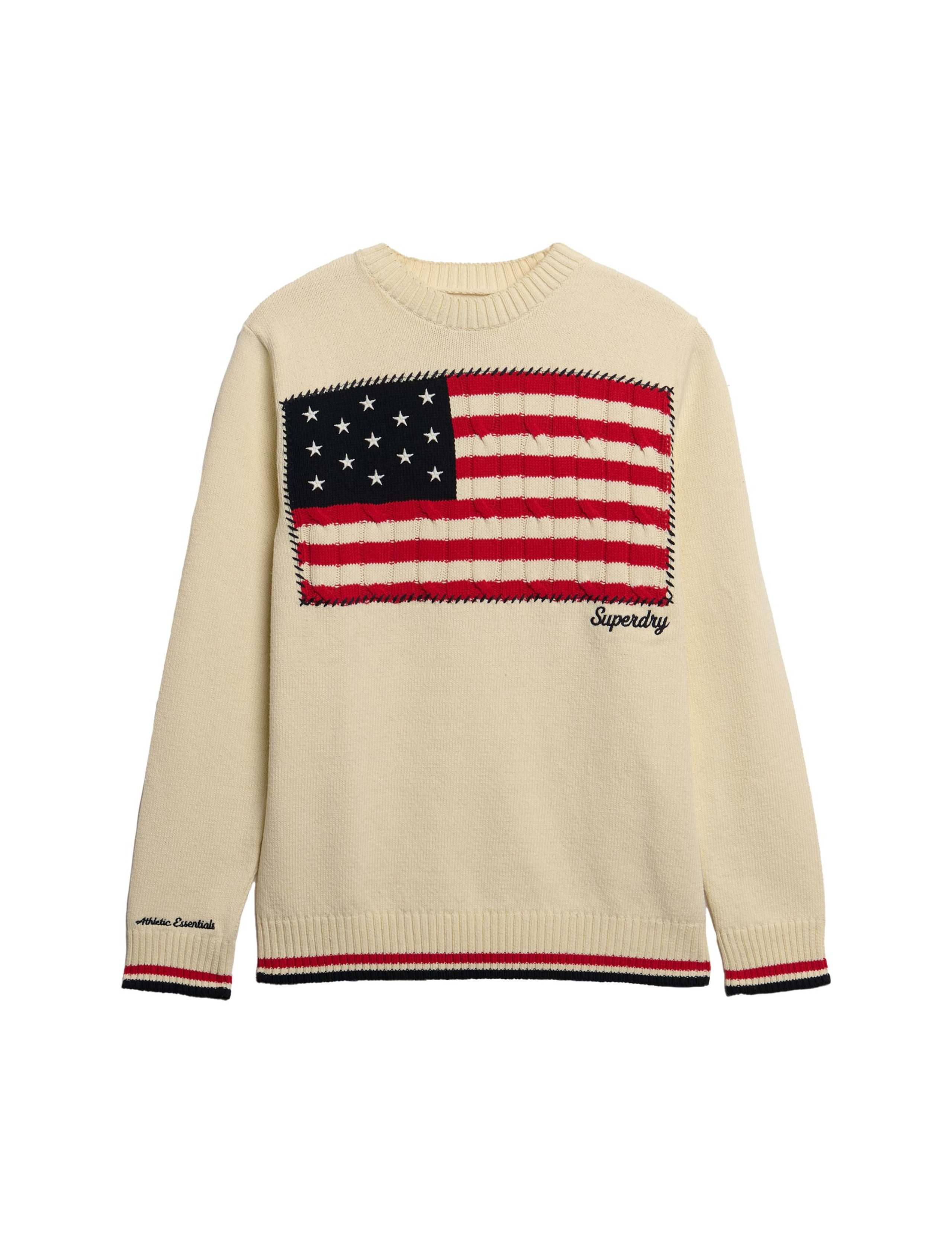 Cotton Rich Americana Flag Relaxed Jumper 2 of 6