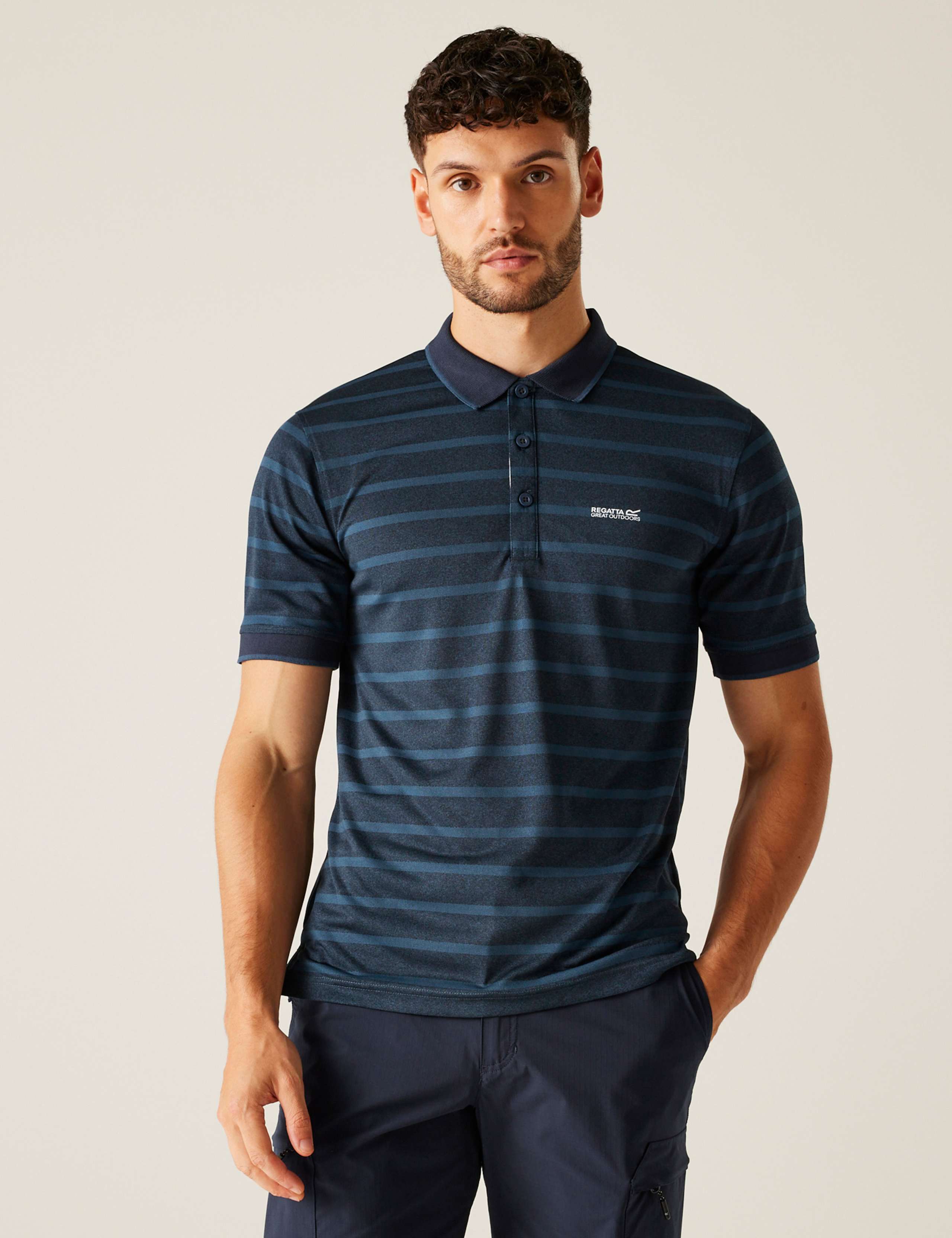 Kildra Striped Tipped Polo Shirt 3 of 5