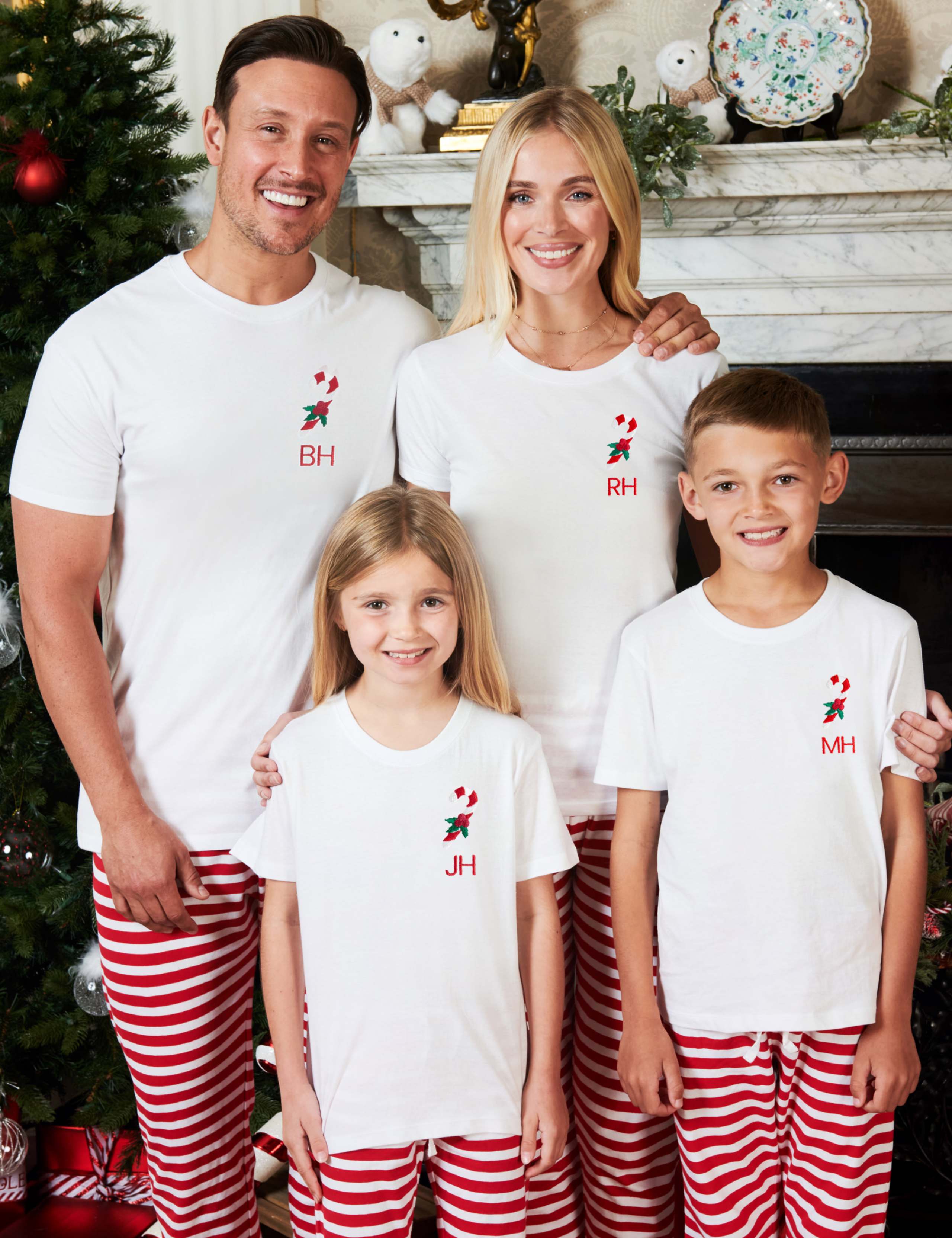 Personalised Men's Candy Cane Pyjamas 4 of 6