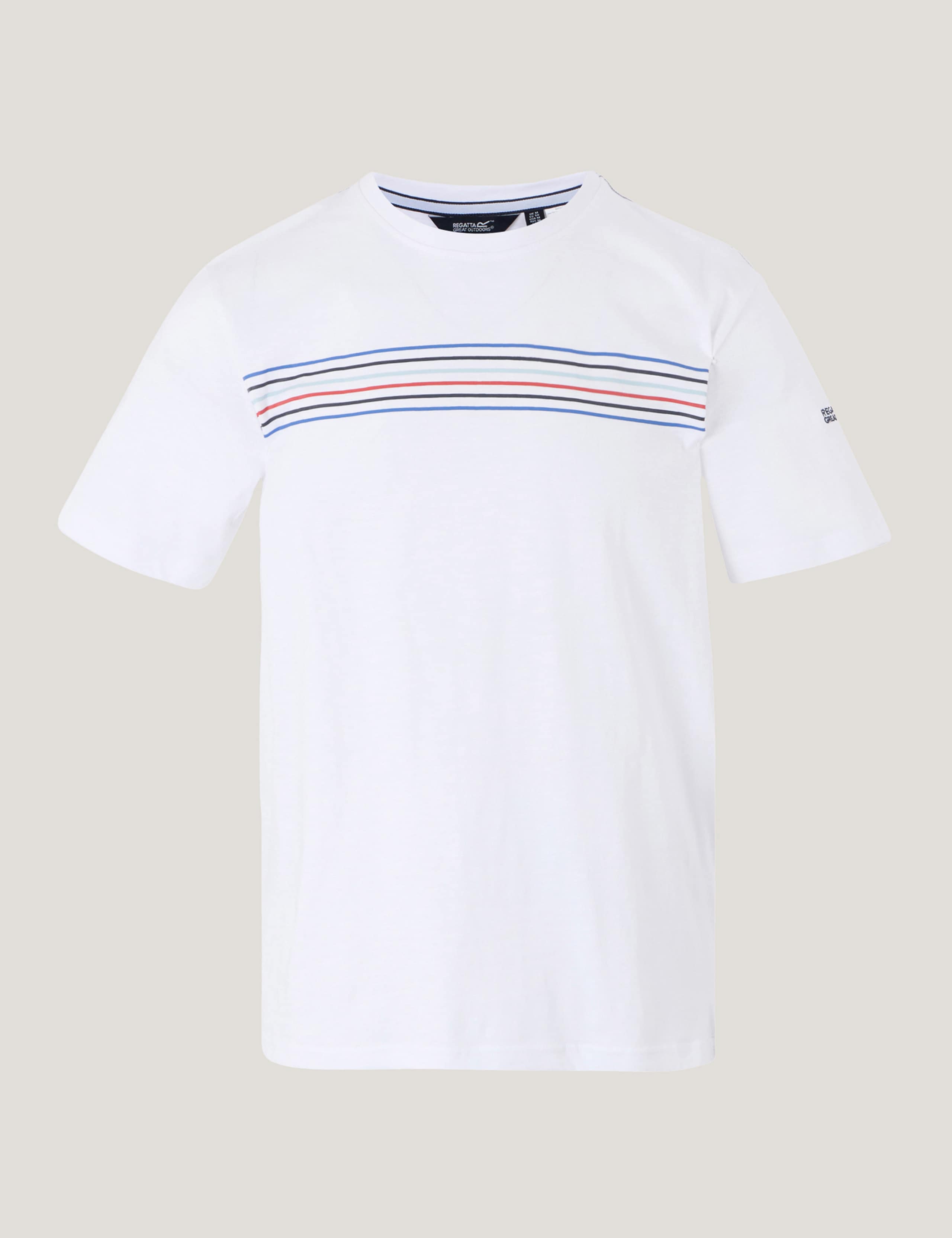 Ravia Pure Cotton Chest Stripe T-Shirt 2 of 7