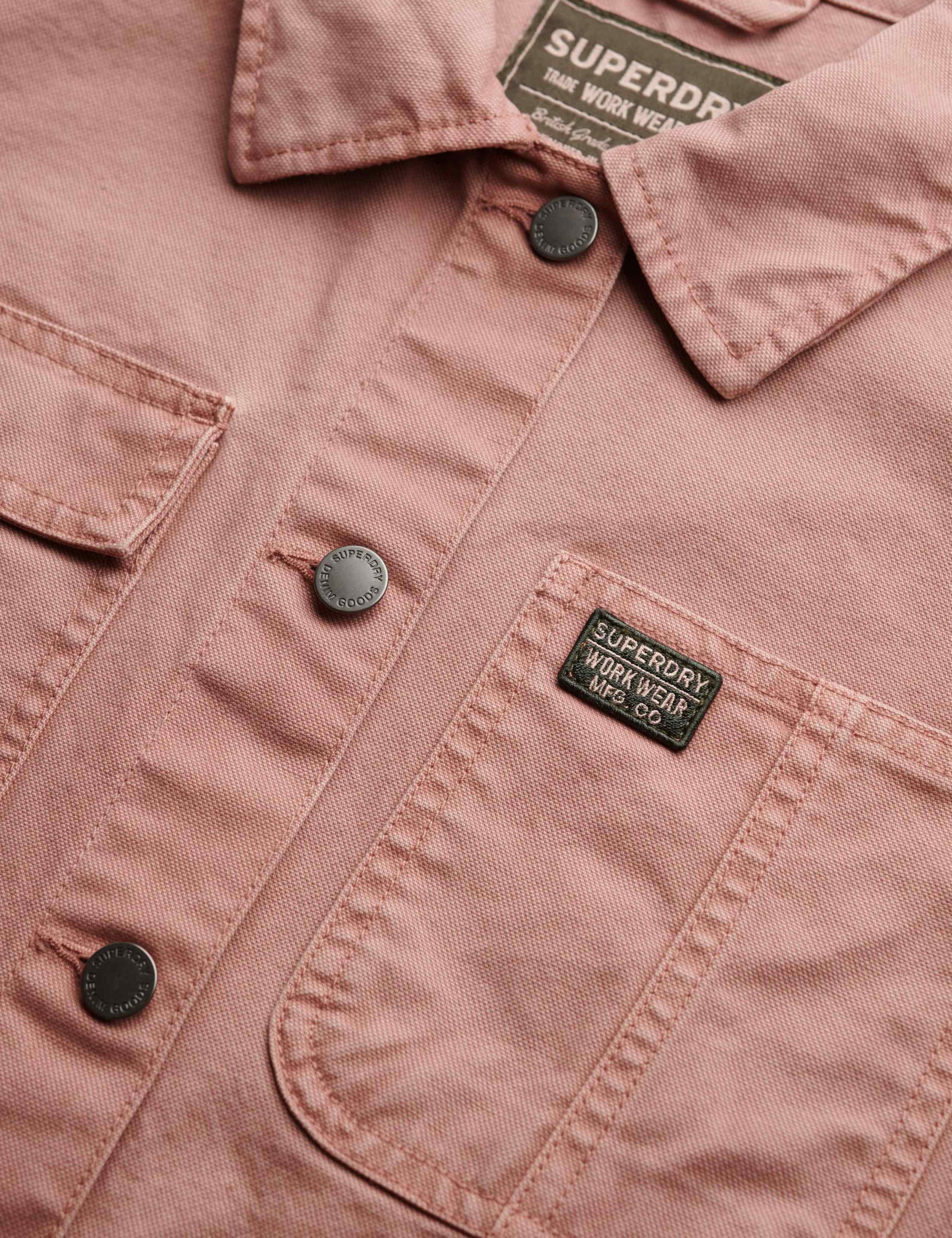 Pure Cotton Collared Relaxed Utility Jacket 7 of 7