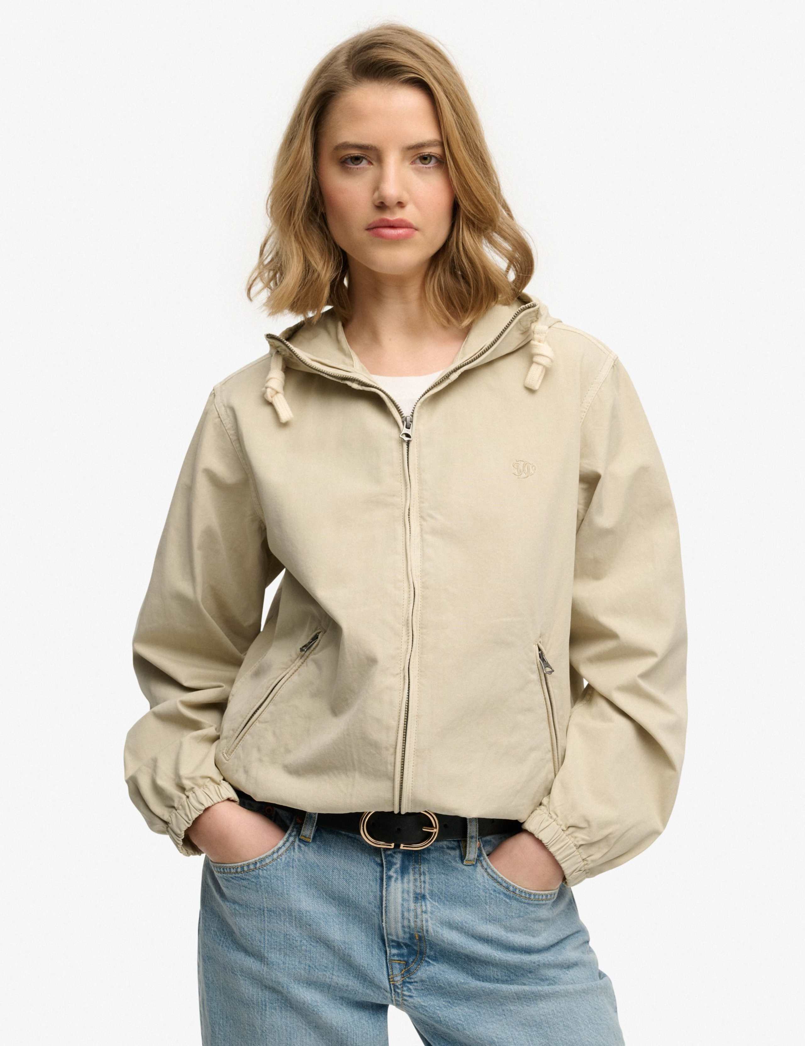 Pure Cotton Twill Hooded Utility Jacket 2 of 6