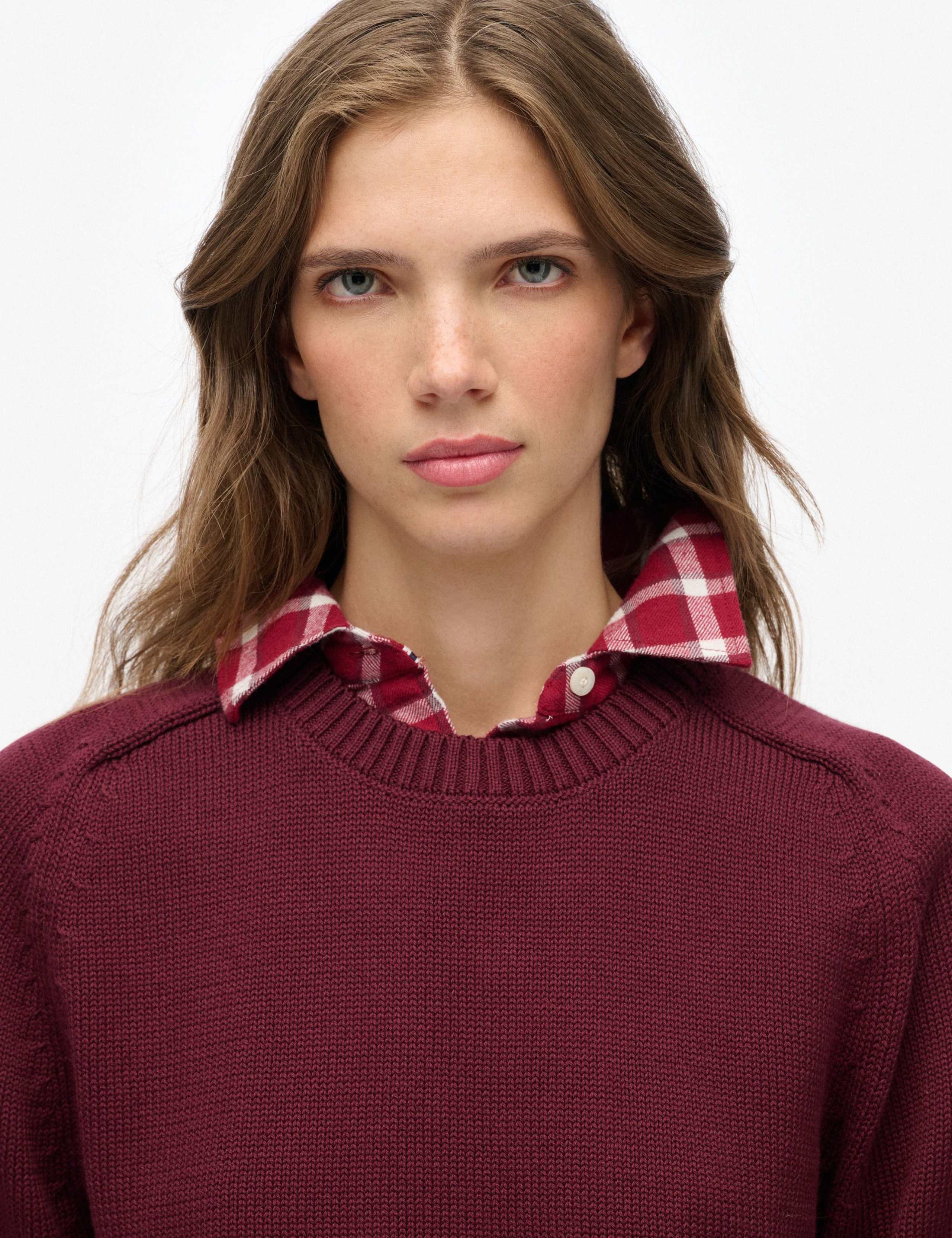 Pure Cotton Crew Neck Relaxed Jumper 6 of 6