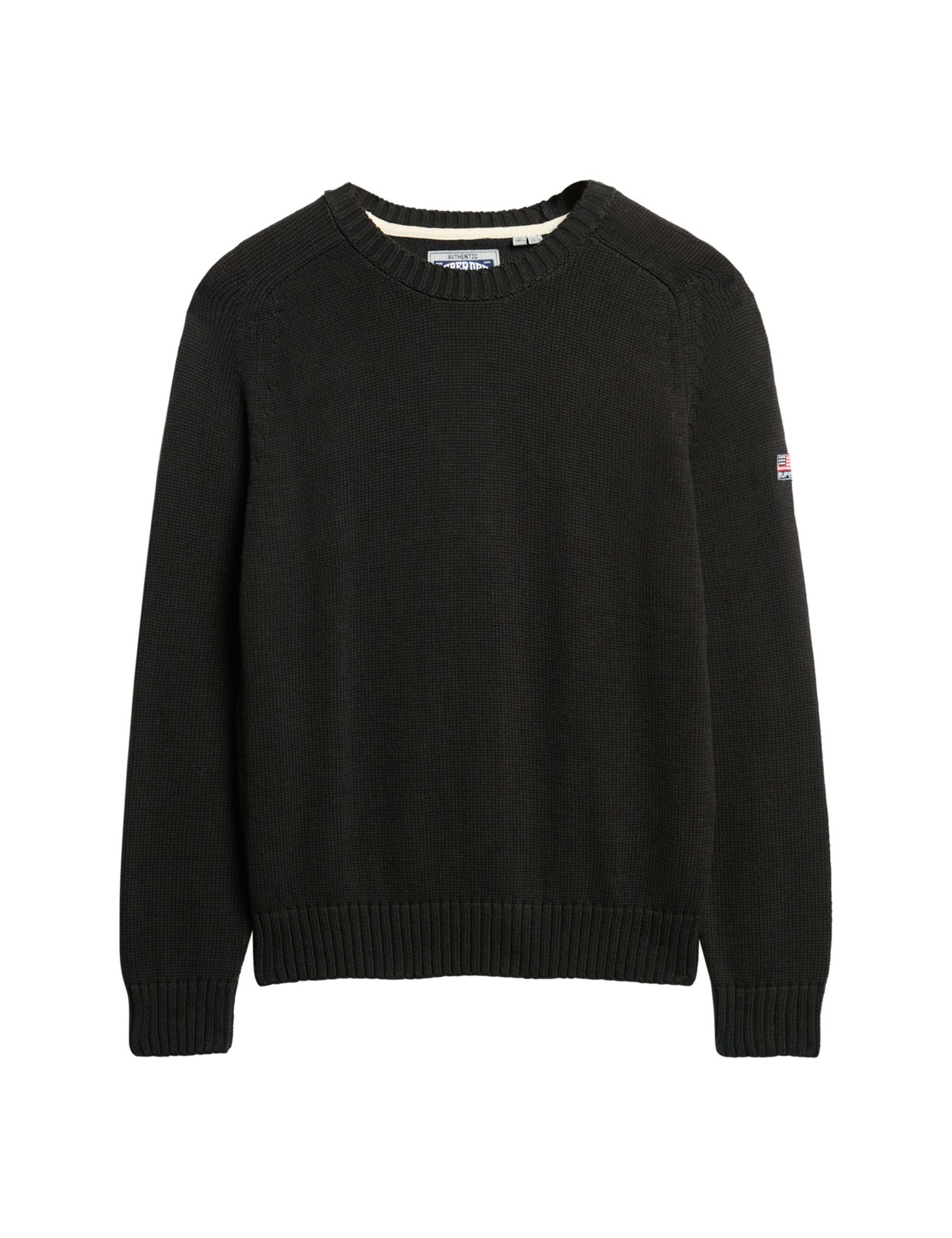 Pure Cotton Crew Neck Relaxed Jumper 2 of 5