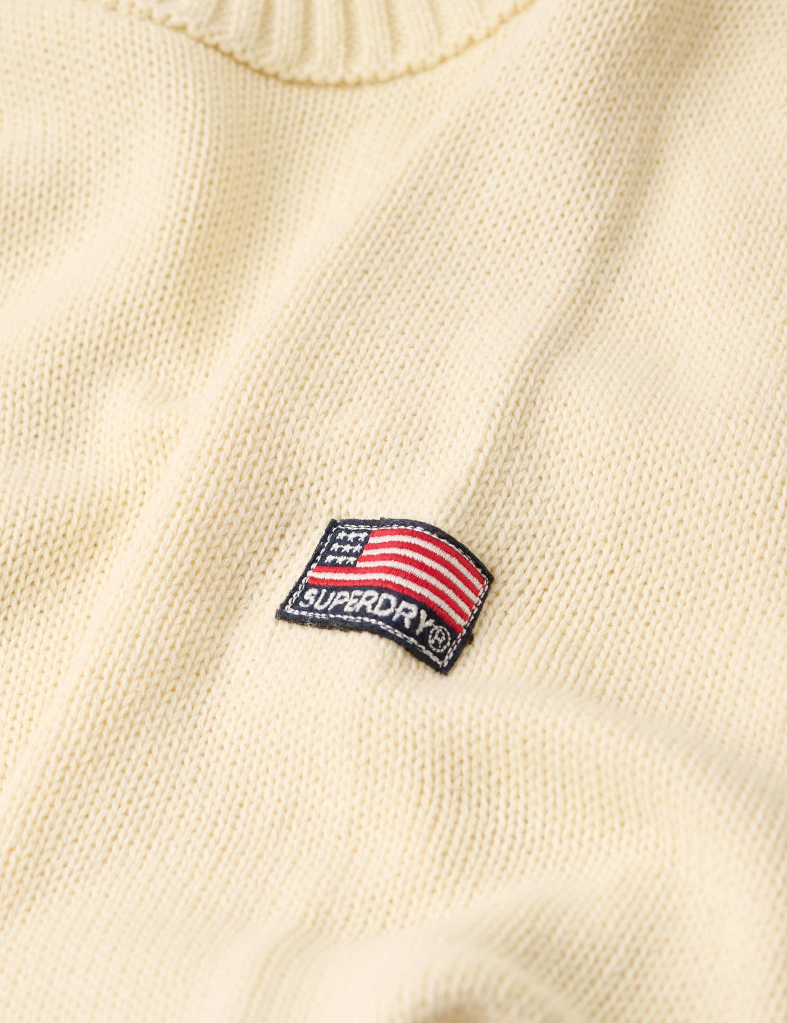 Pure Cotton Crew Neck Relaxed Jumper 5 of 6