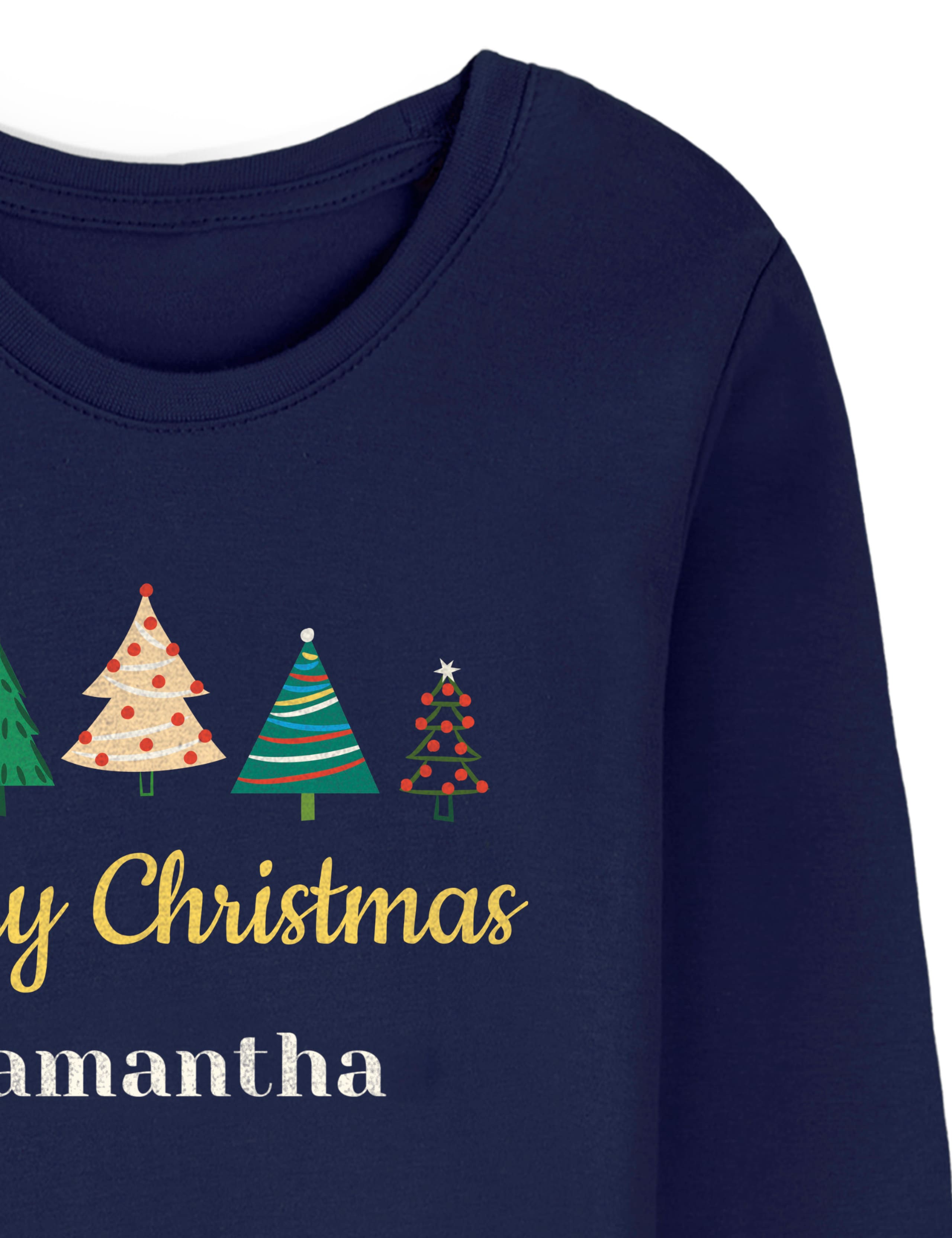 Personalised Women's Christmas Tree Pyjamas 2 of 3