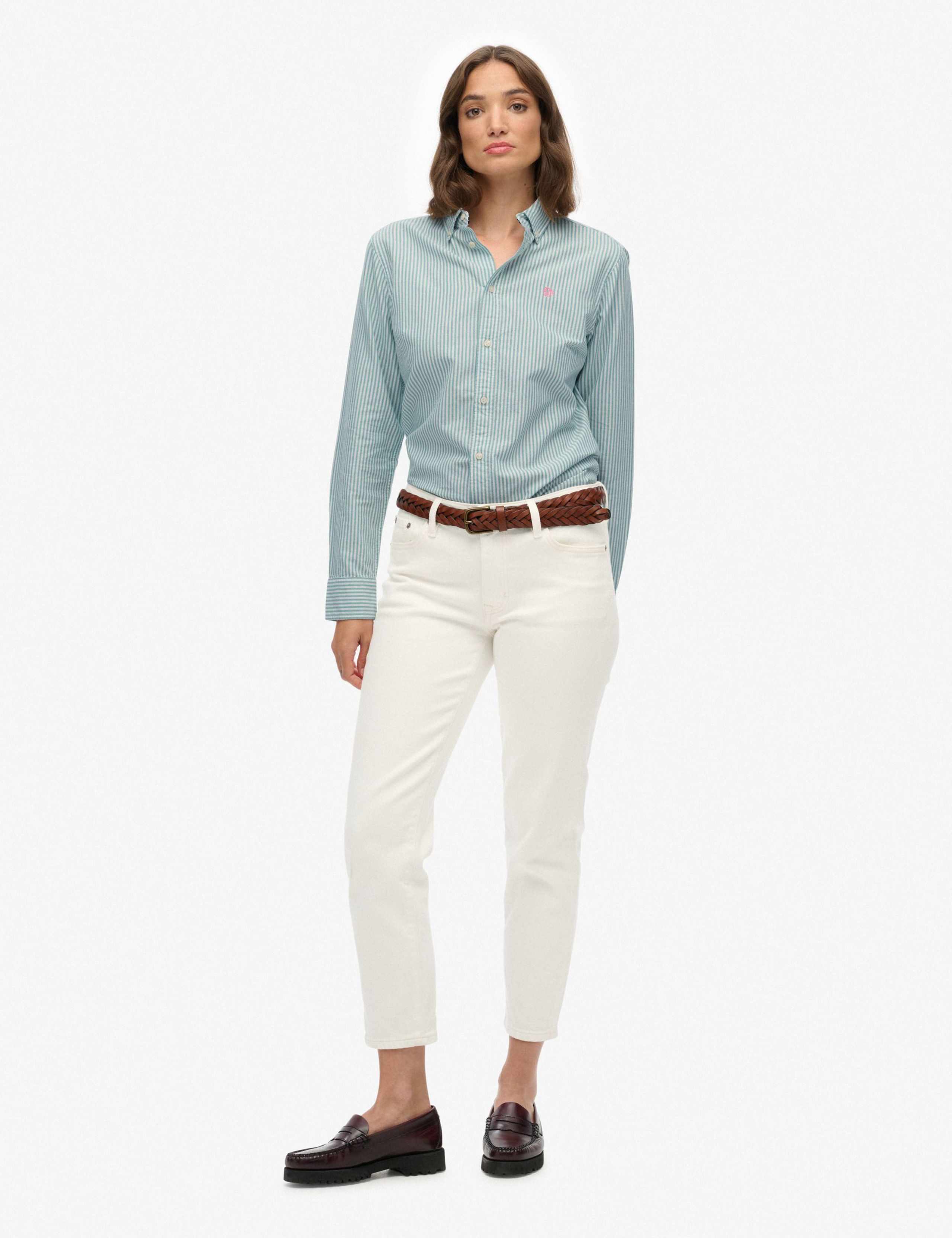 Pure Cotton Striped Oxford Shirt 3 of 7