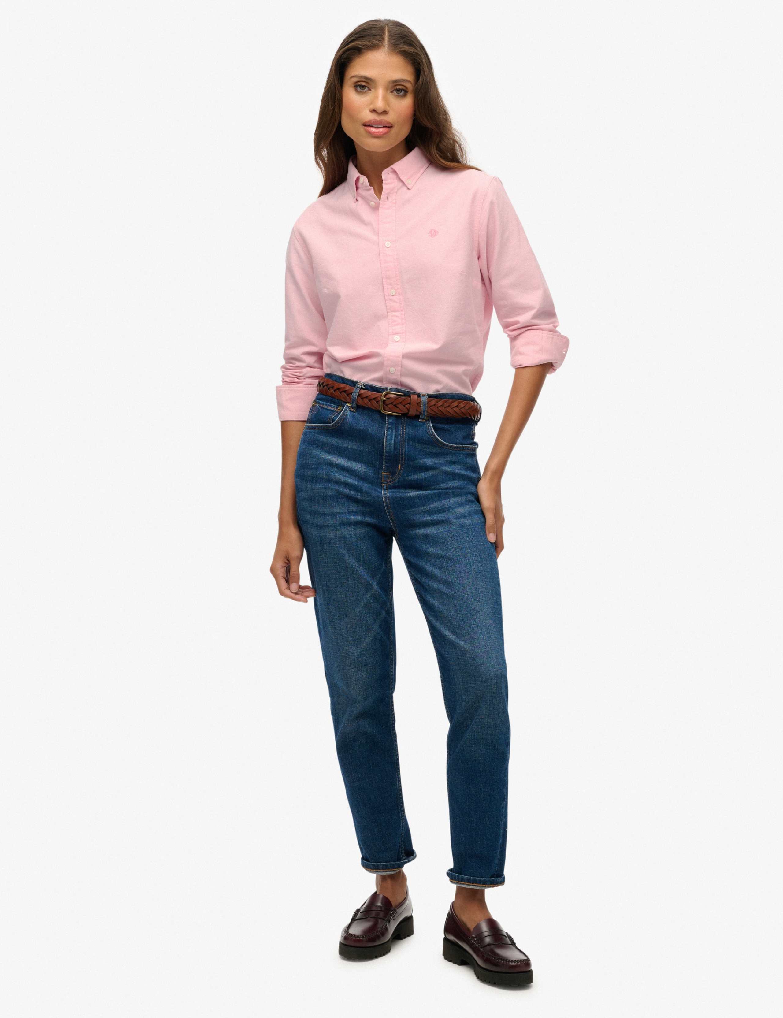 Pure Cotton Slim Oxford Shirt 3 of 7