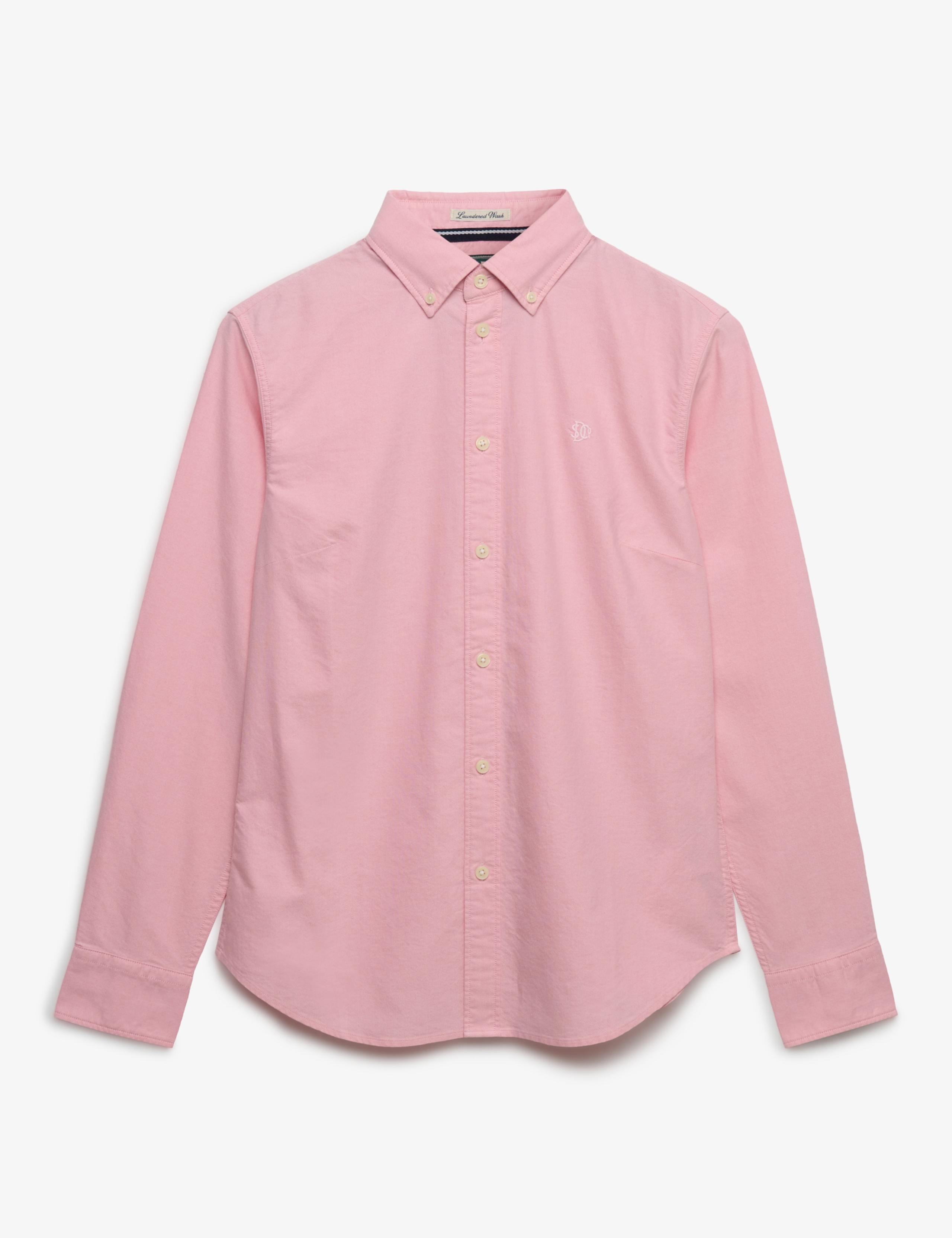 Pure Cotton Slim Oxford Shirt 2 of 7