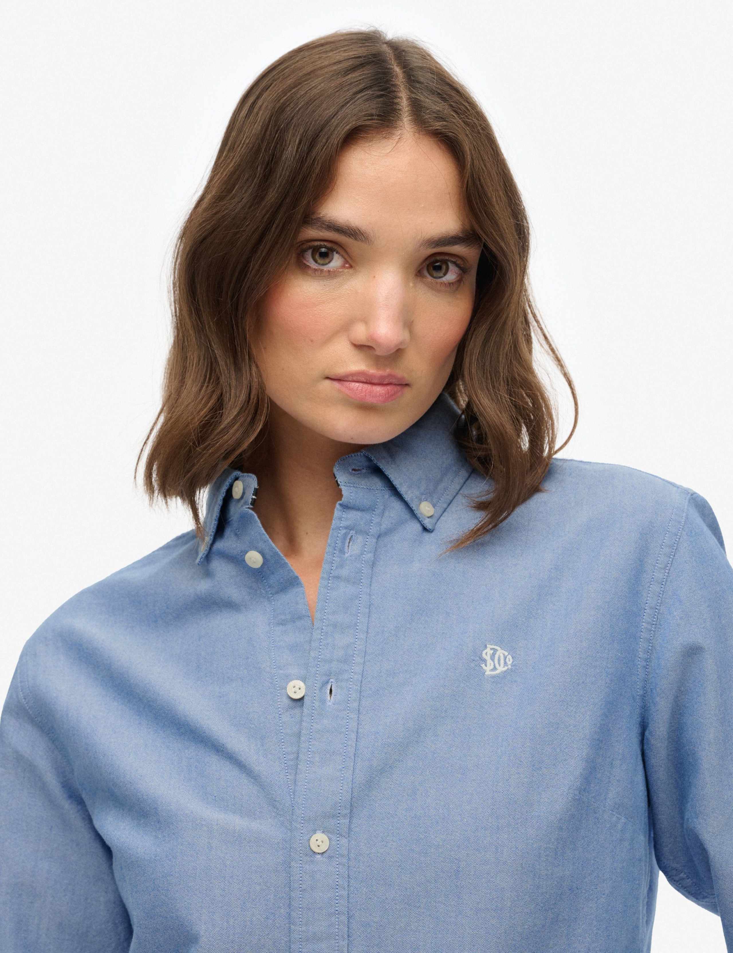 Pure Cotton Slim Oxford Shirt 3 of 6