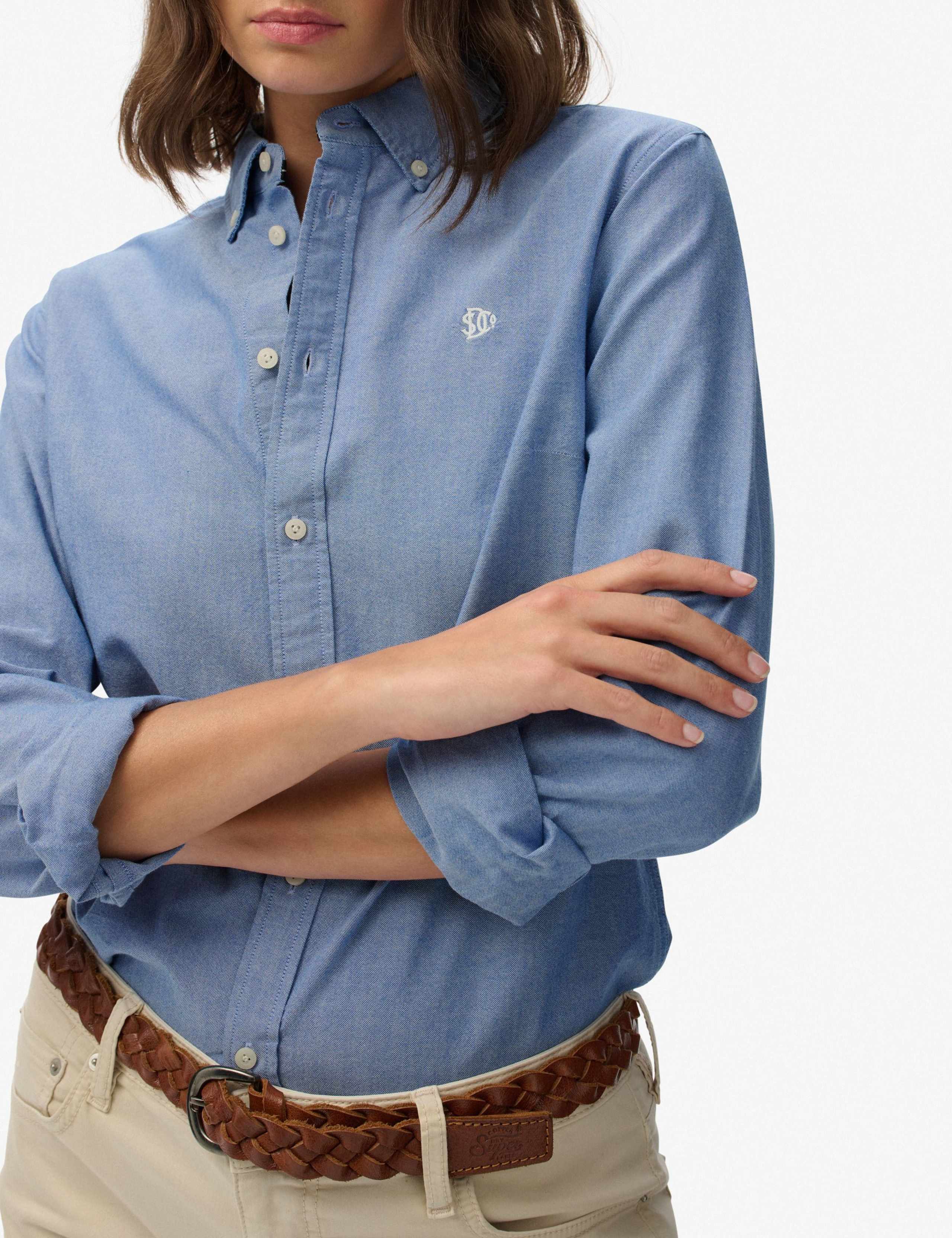 Pure Cotton Slim Oxford Shirt 5 of 6