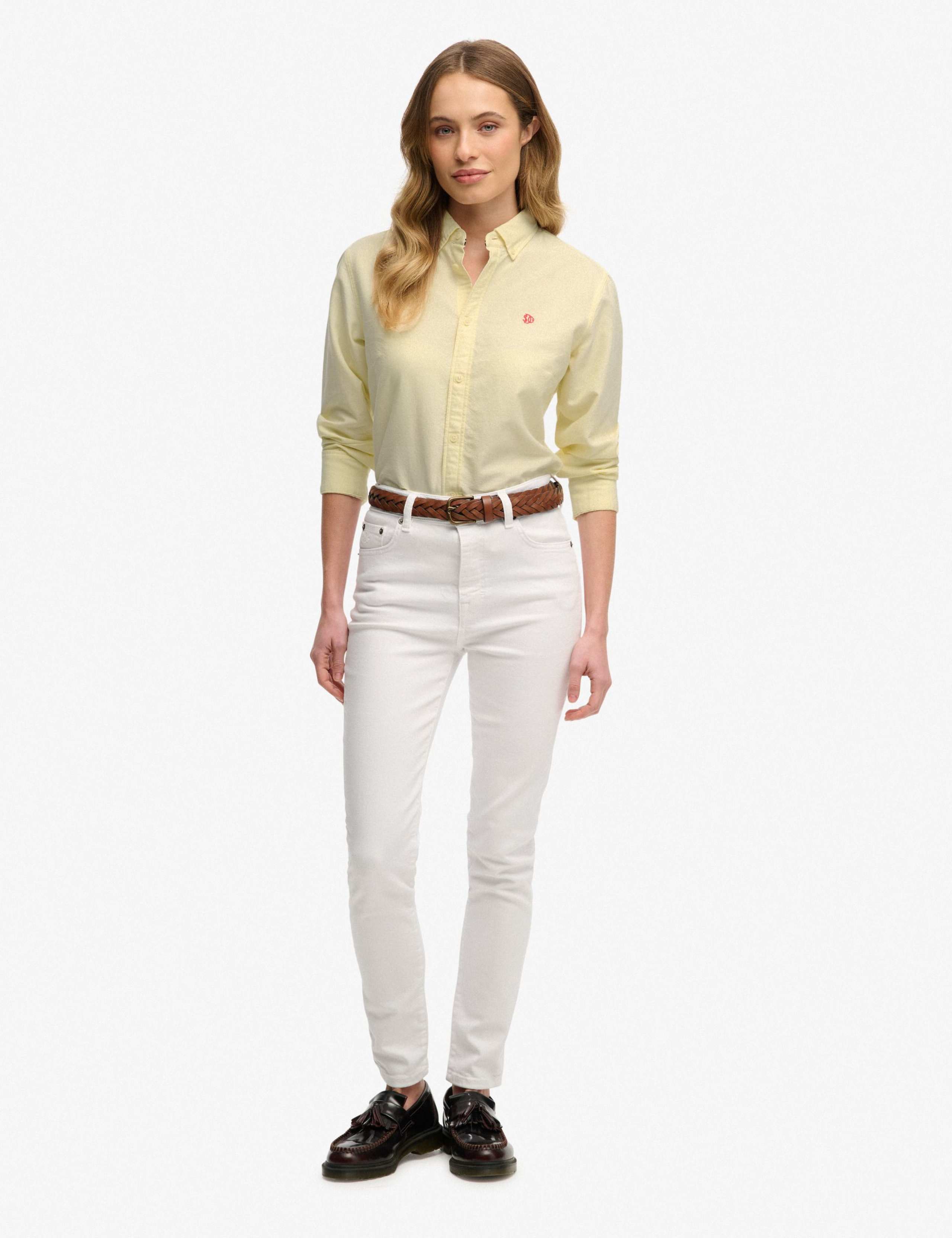 Pure Cotton Slim Oxford Shirt 3 of 7