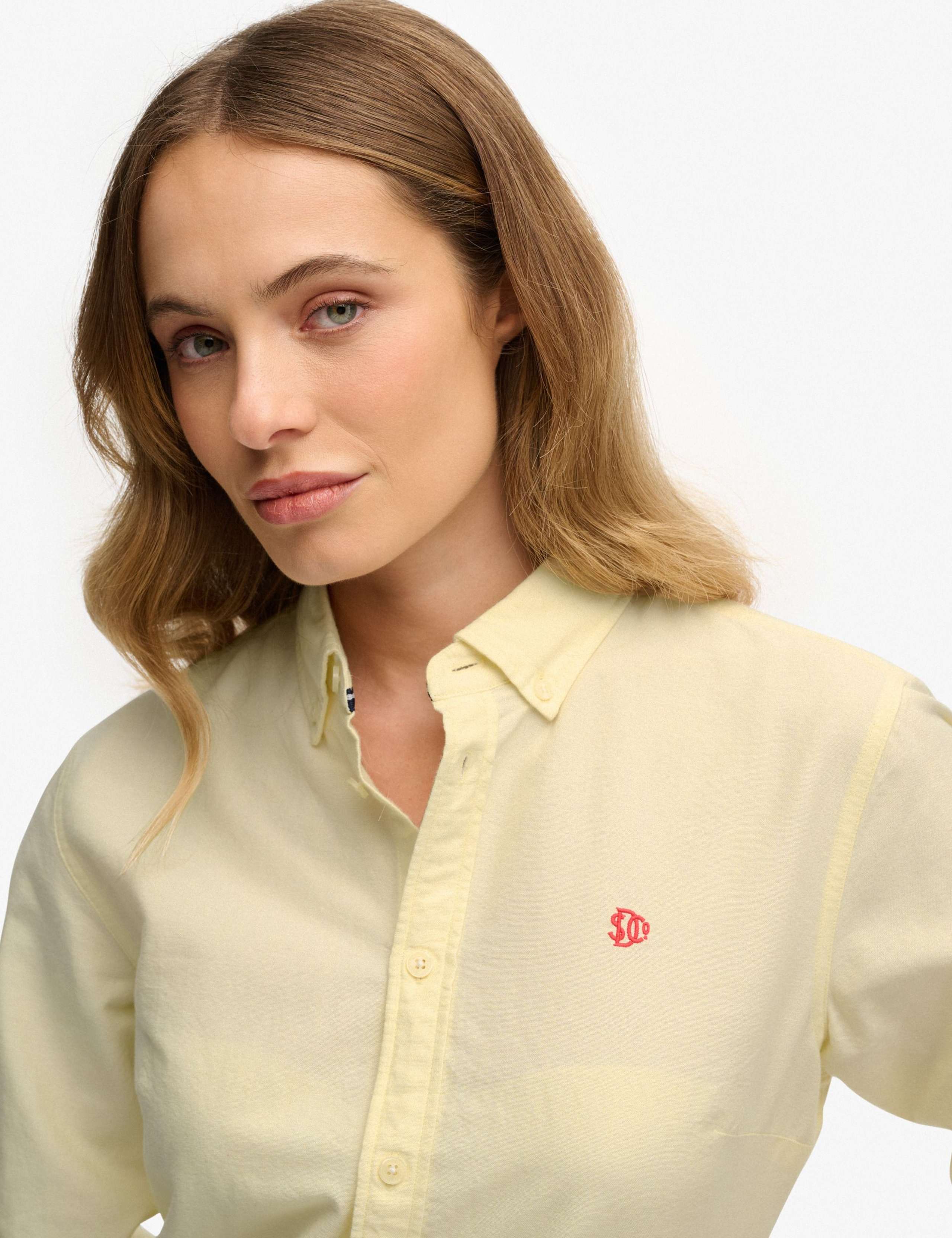 Pure Cotton Slim Oxford Shirt 4 of 7