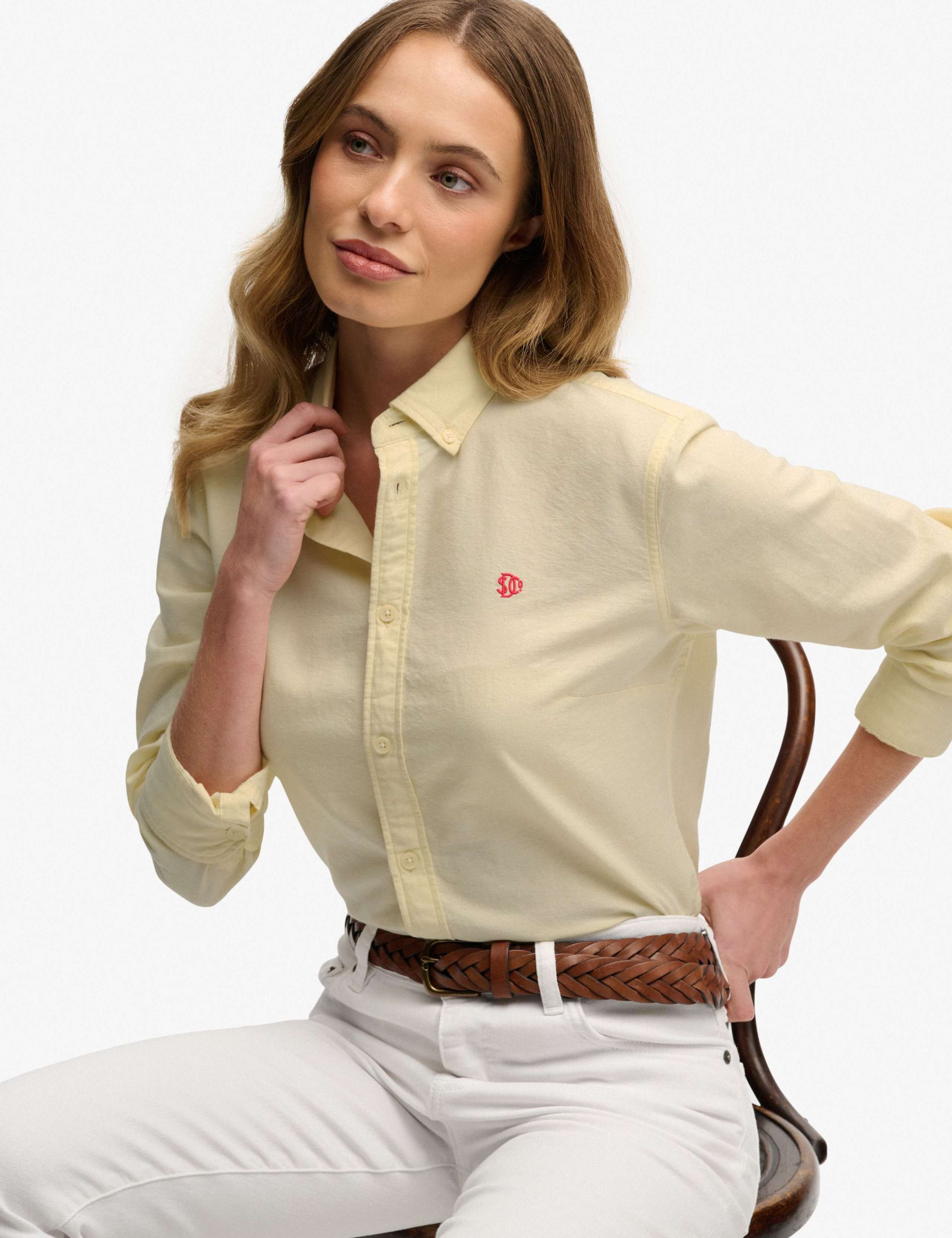 Pure Cotton Slim Oxford Shirt 5 of 7