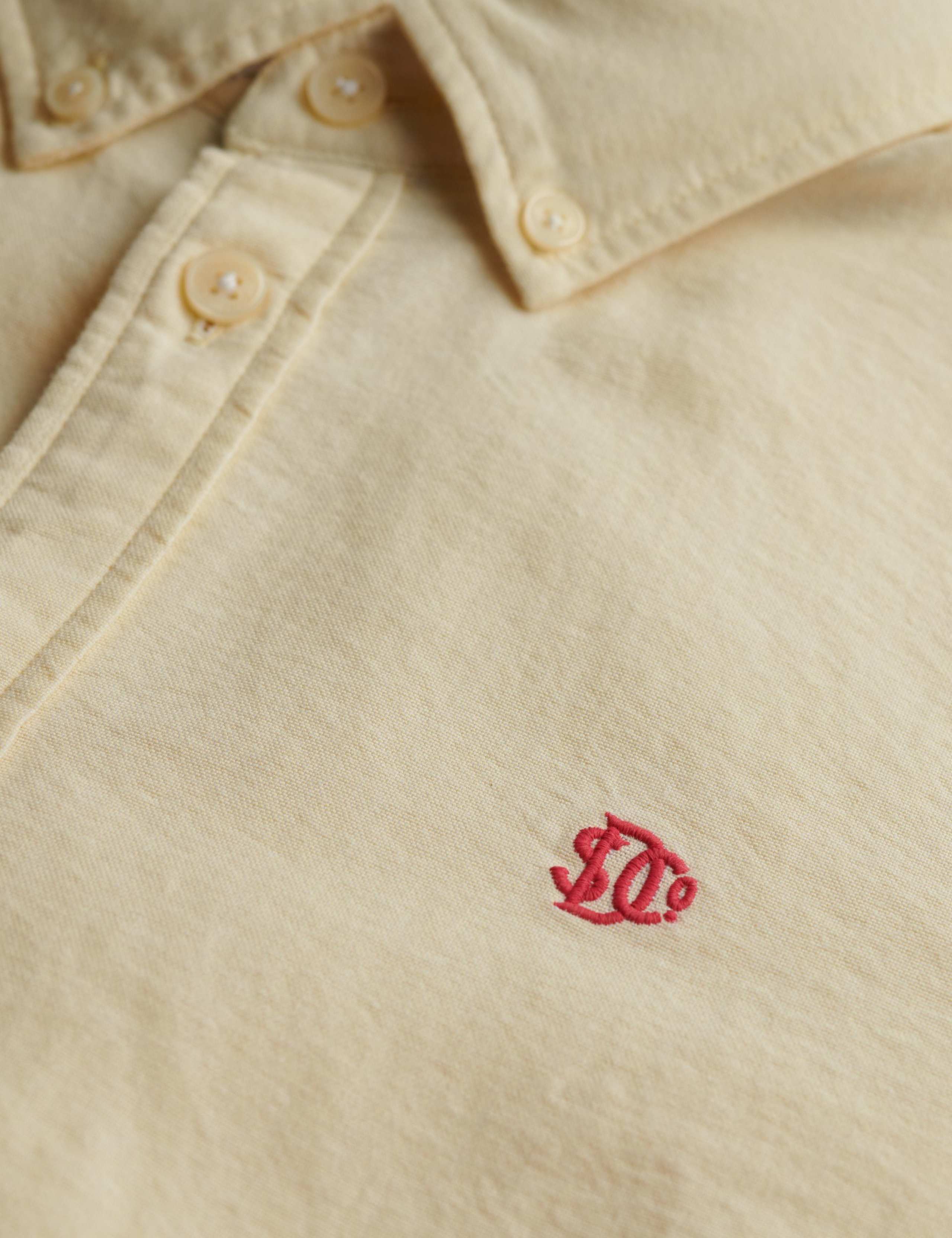 Pure Cotton Slim Oxford Shirt 7 of 7