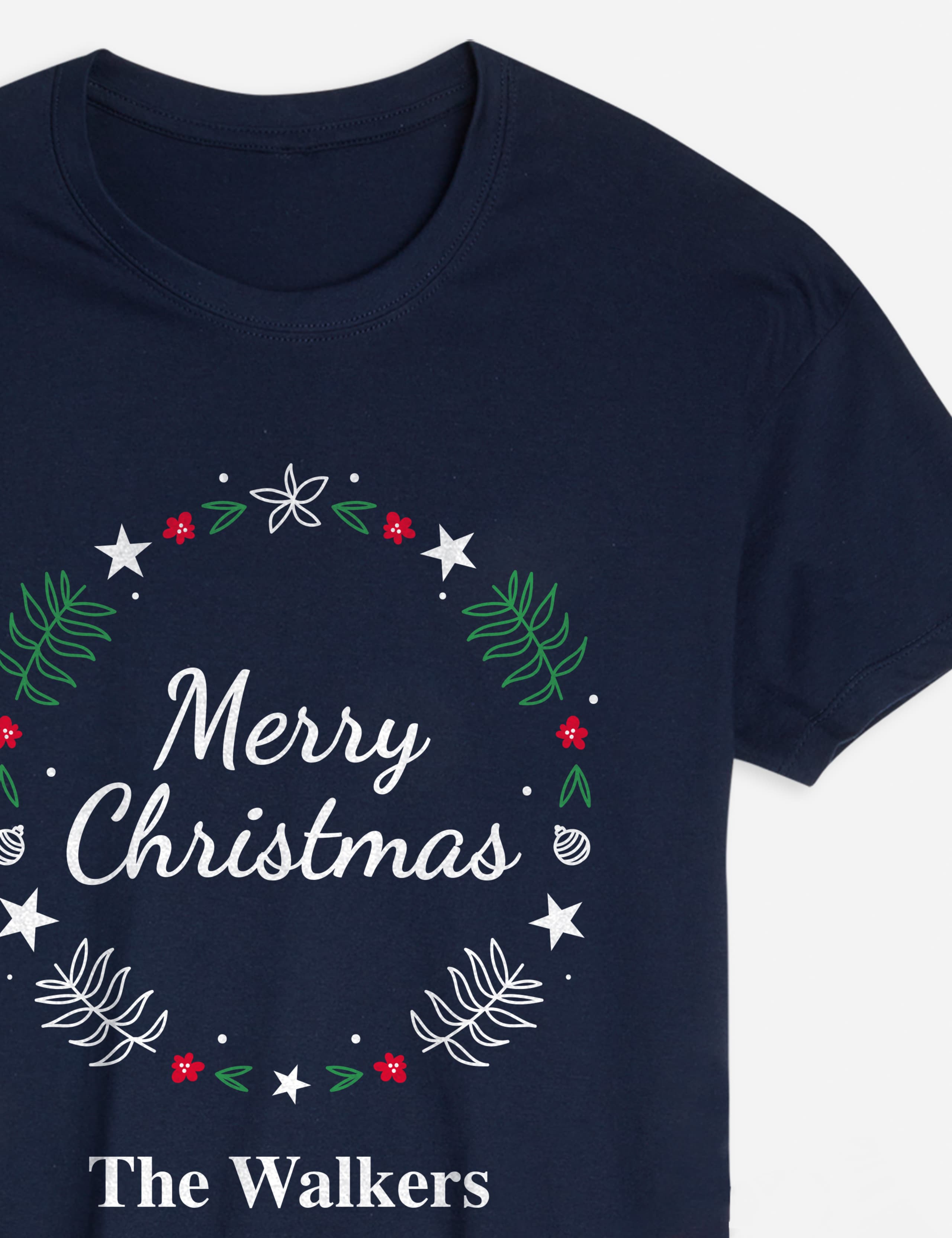 Personalised Women's Wreath Family Pyjamas 3 of 3