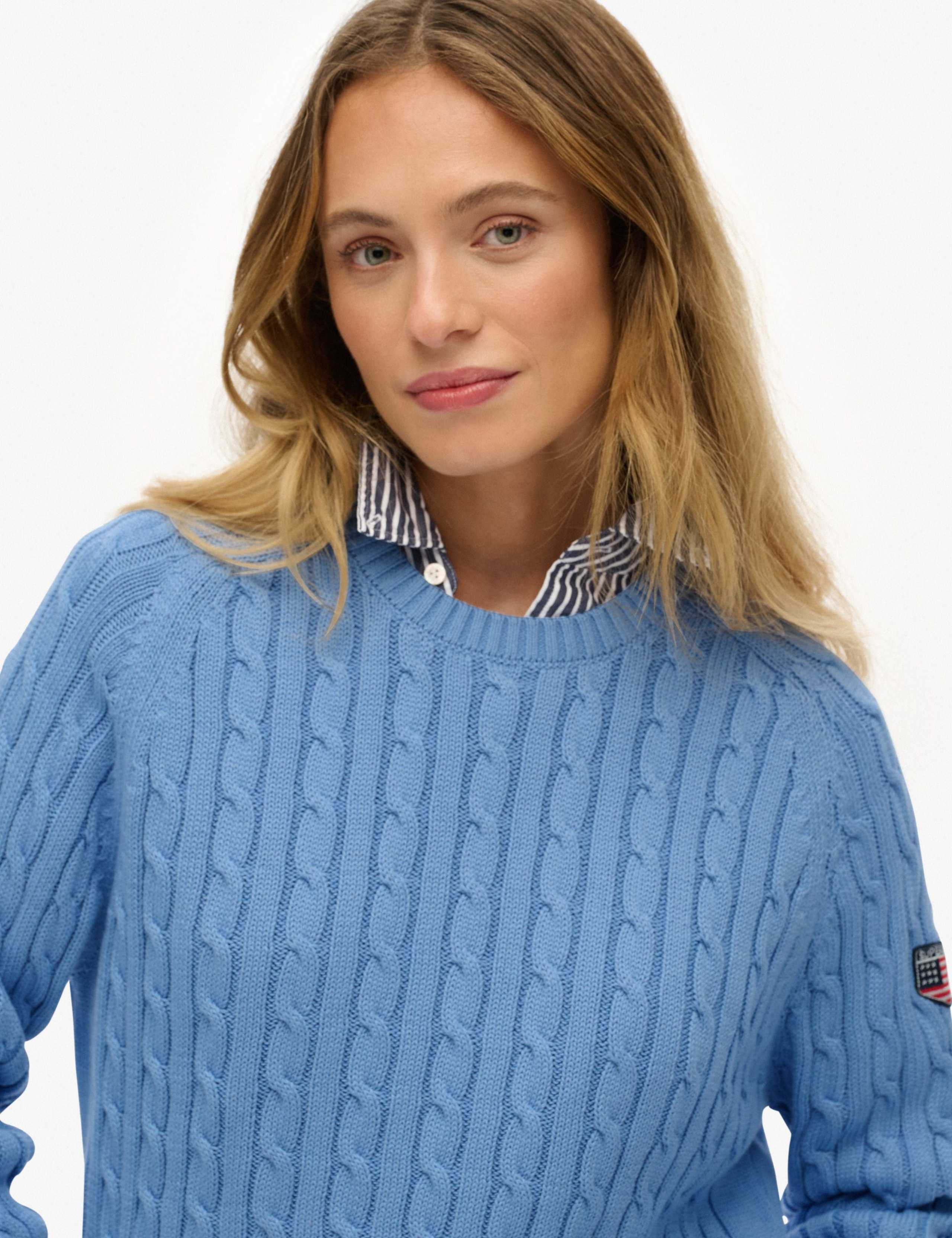 Pure Cotton Cable Knit Relaxed Jumper 4 of 6