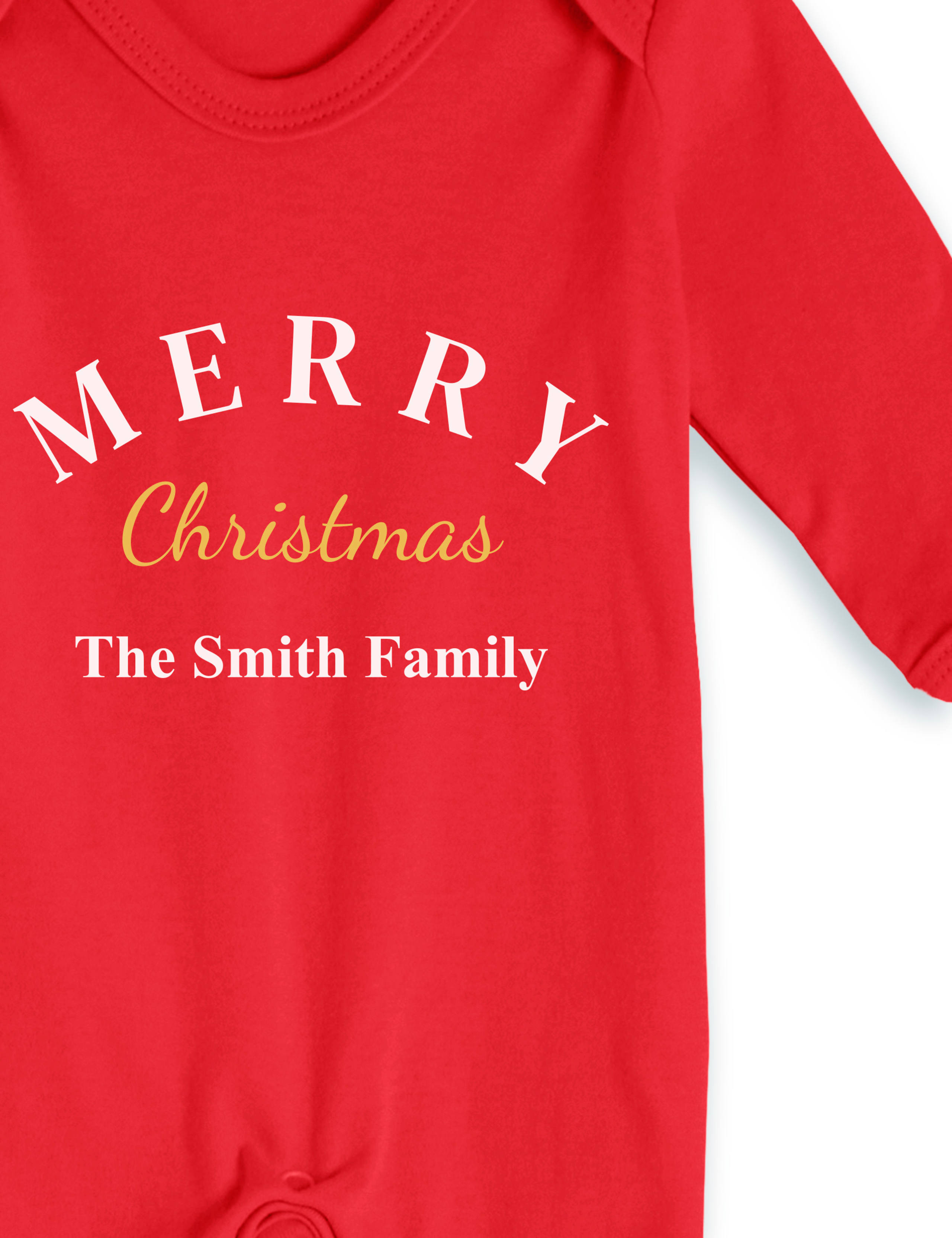 Personalised Family Christmas Babygrow 3 of 3